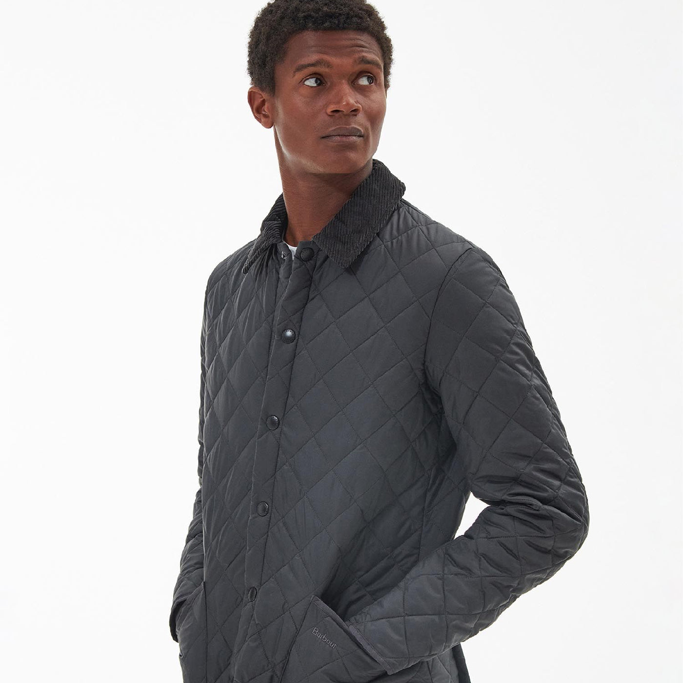 Barbour Heritage Liddesdale Quilted Jacket Charcoa#Color_Charcoa