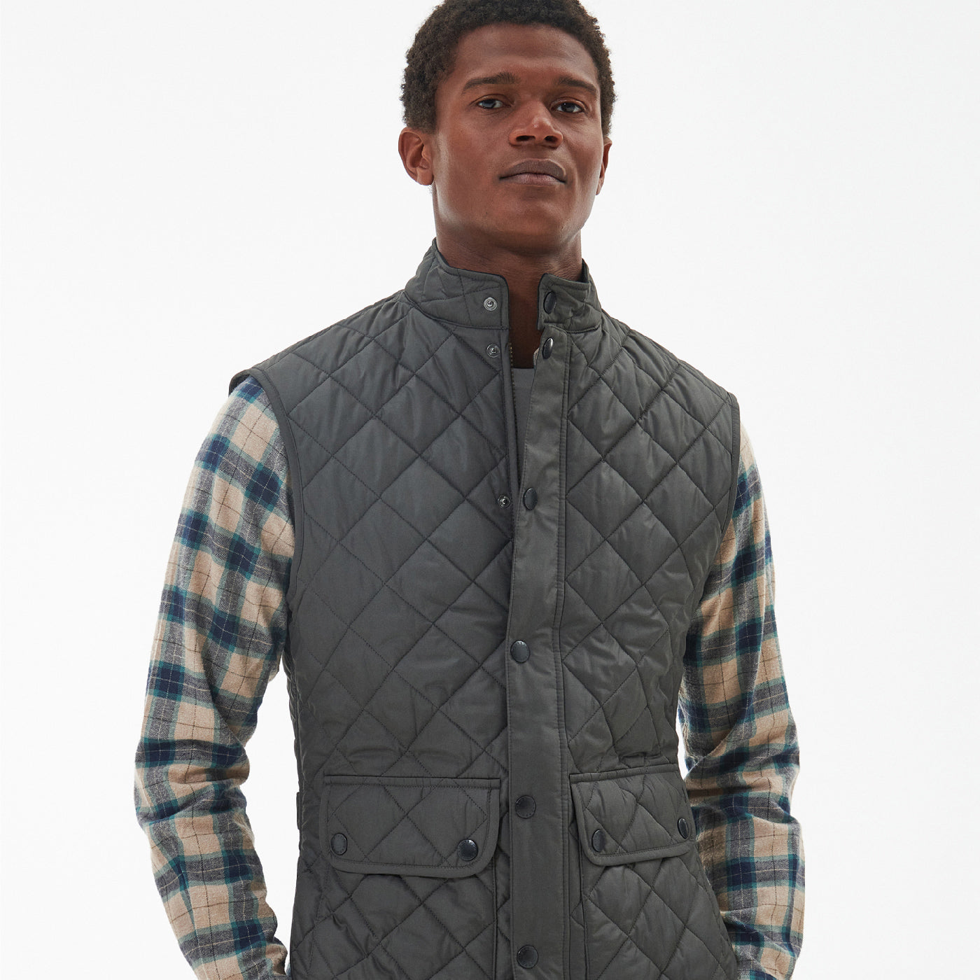 Barbour Lowerdale Gile Charcoa#Color_Charcoa