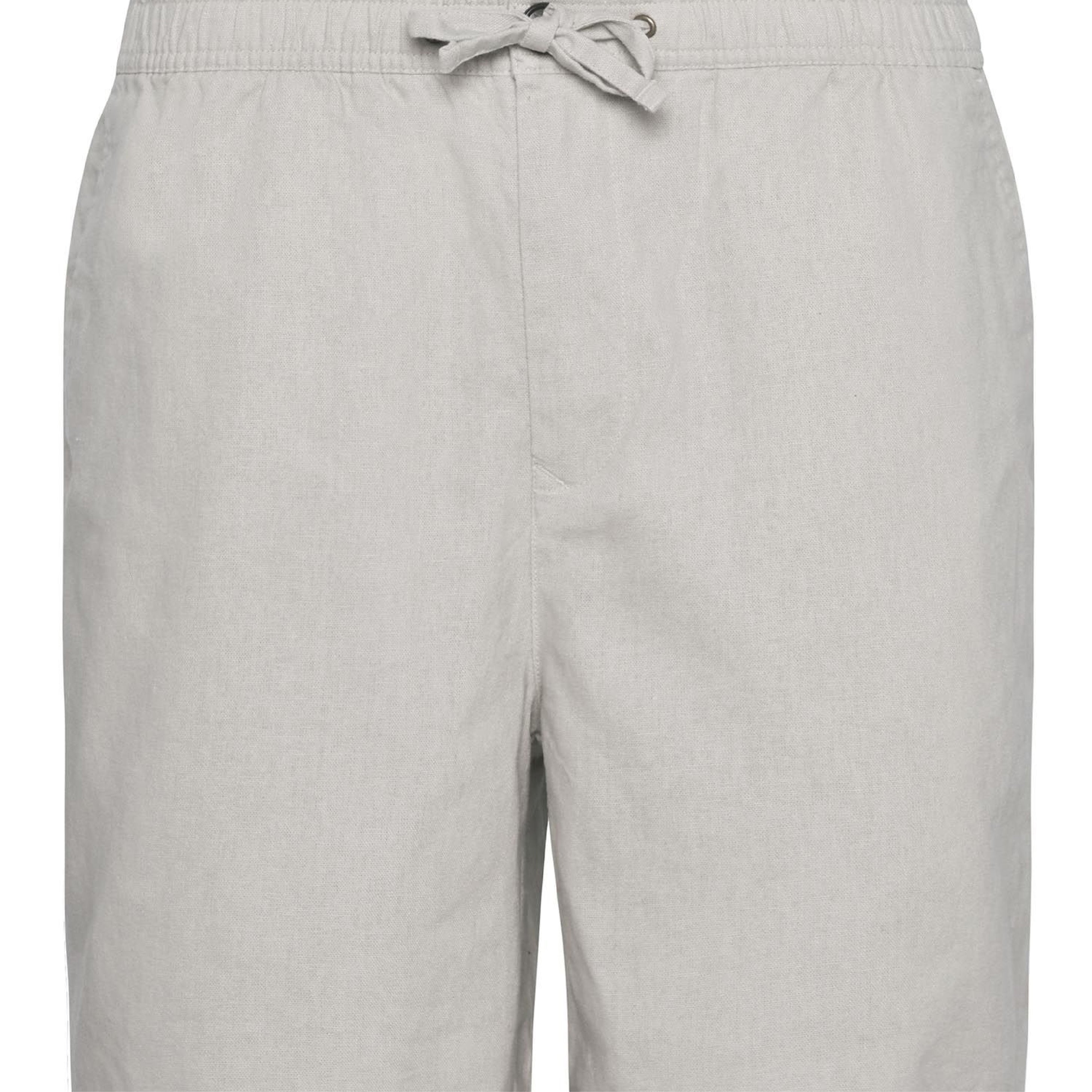 Cotton Linen Relaxed Shorts Mist#Color_Mist