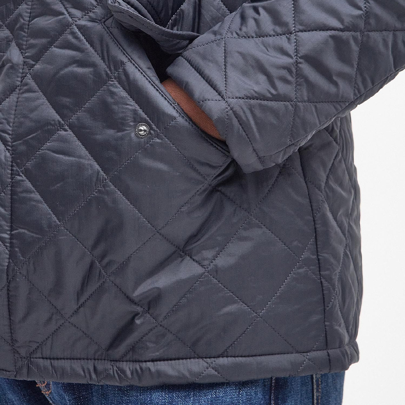 Barbour Flyweight Chelsea Quilt Navy#Color_Navy
