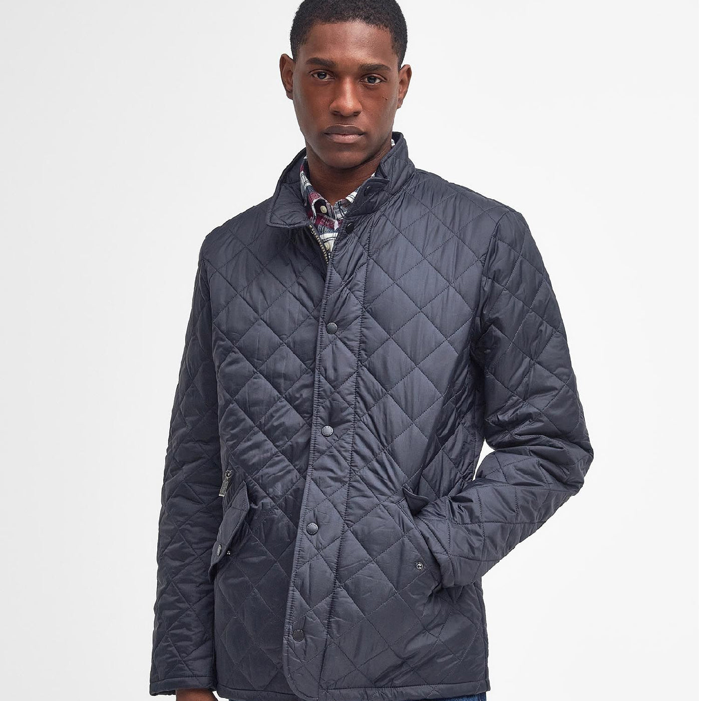 Barbour Flyweight Chelsea Quilt Navy#Color_Navy