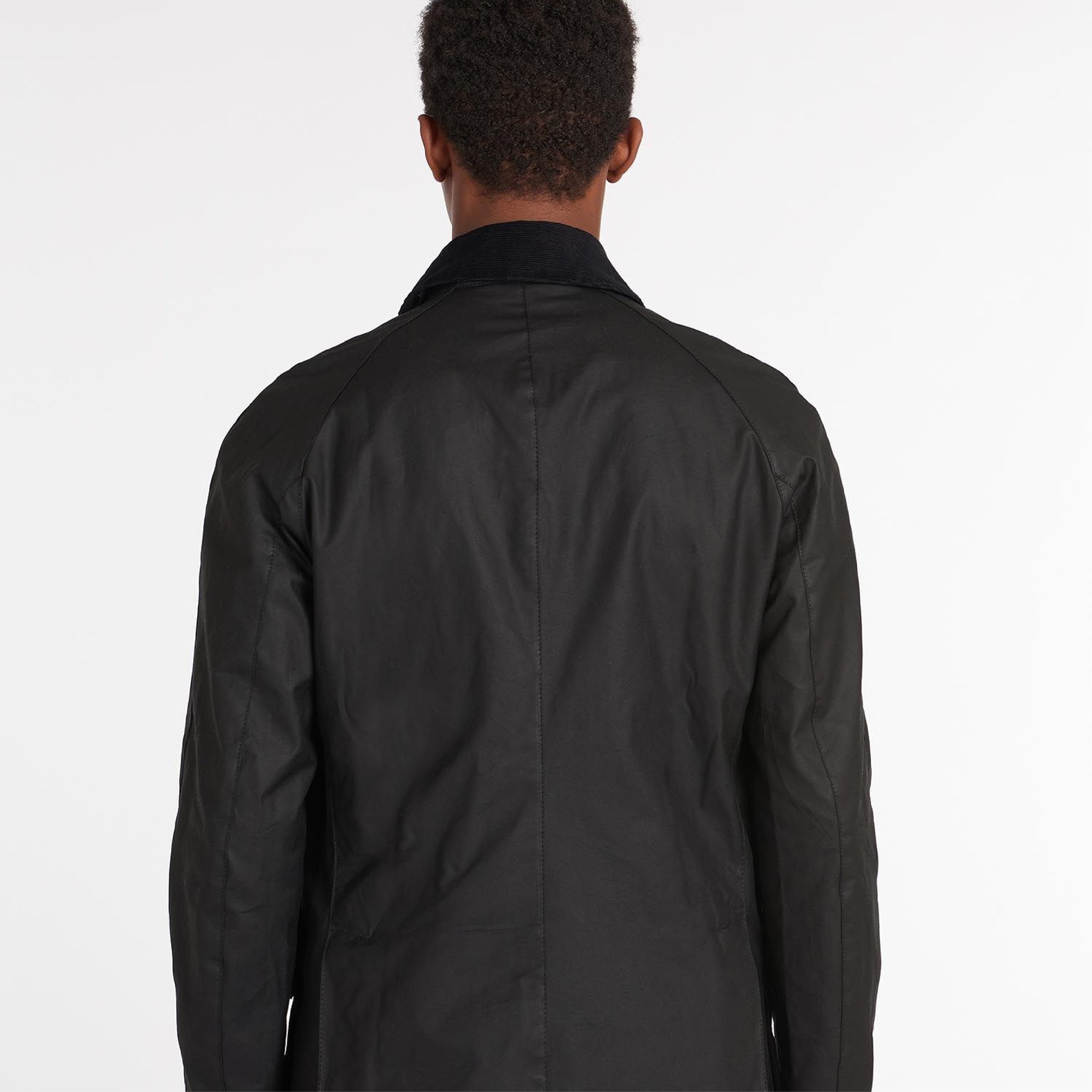 Barbour Ashby Wax Jacket Black#Color_Black