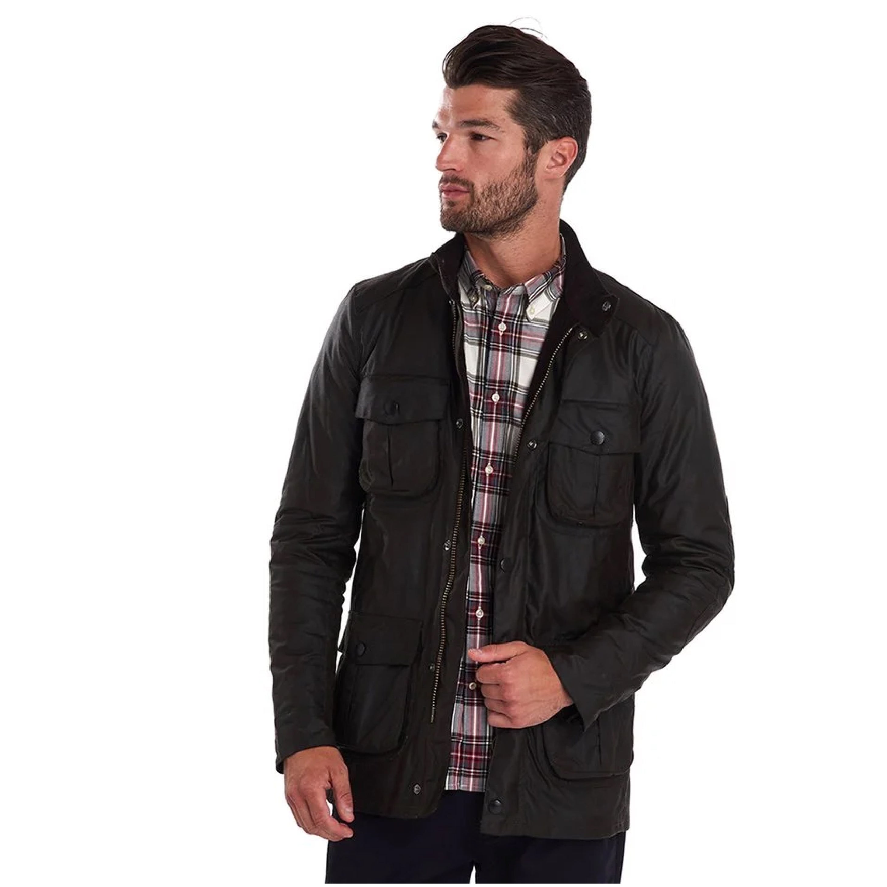 Corbridge Waxed Jacket Olive#Color_Olive