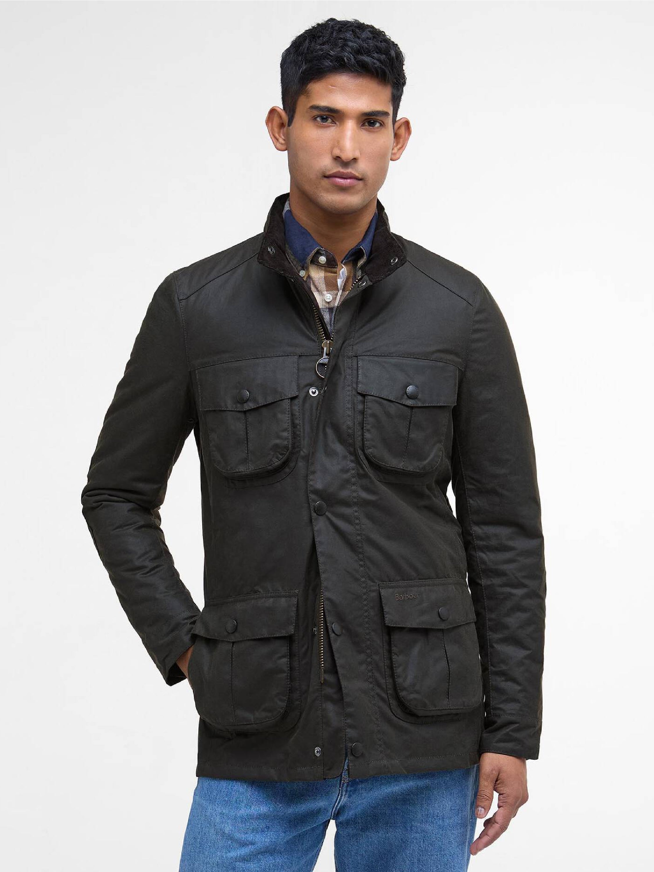Corbridge Waxed Jacket Olive#Color_Olive