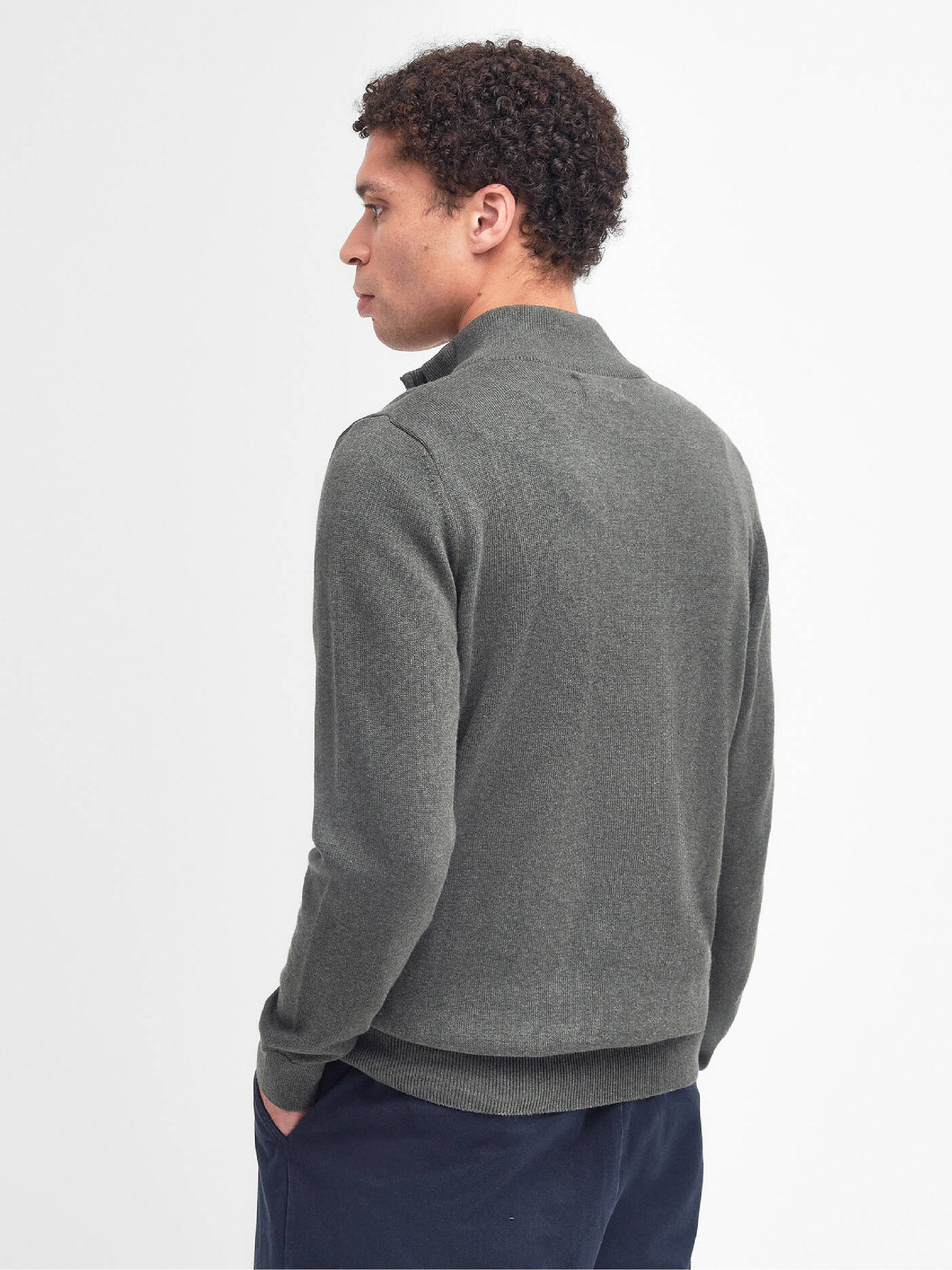 Cotton Quarter-Zip Jumper