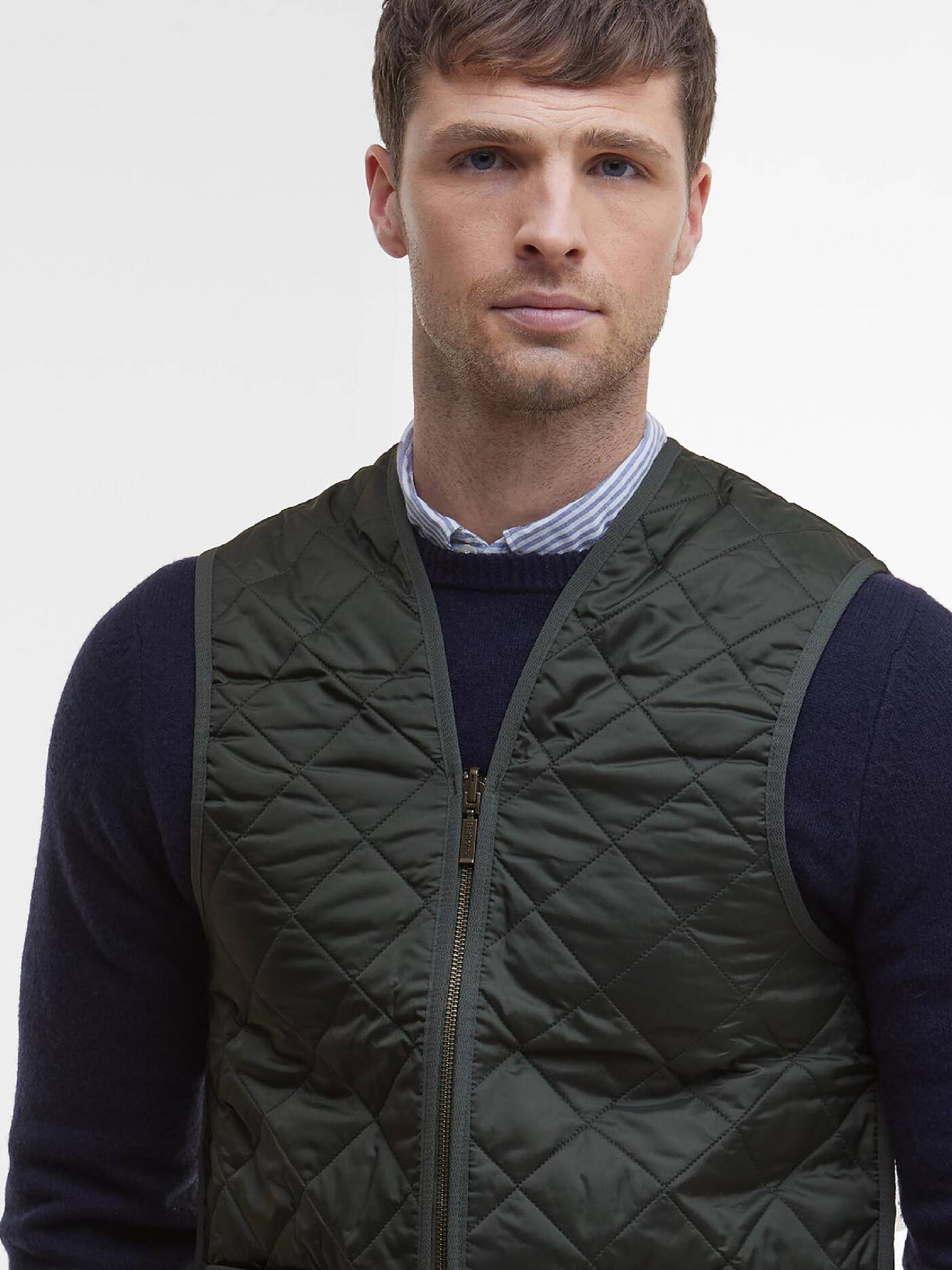 Quilted Zip-In Liner Olive#Color_Olive