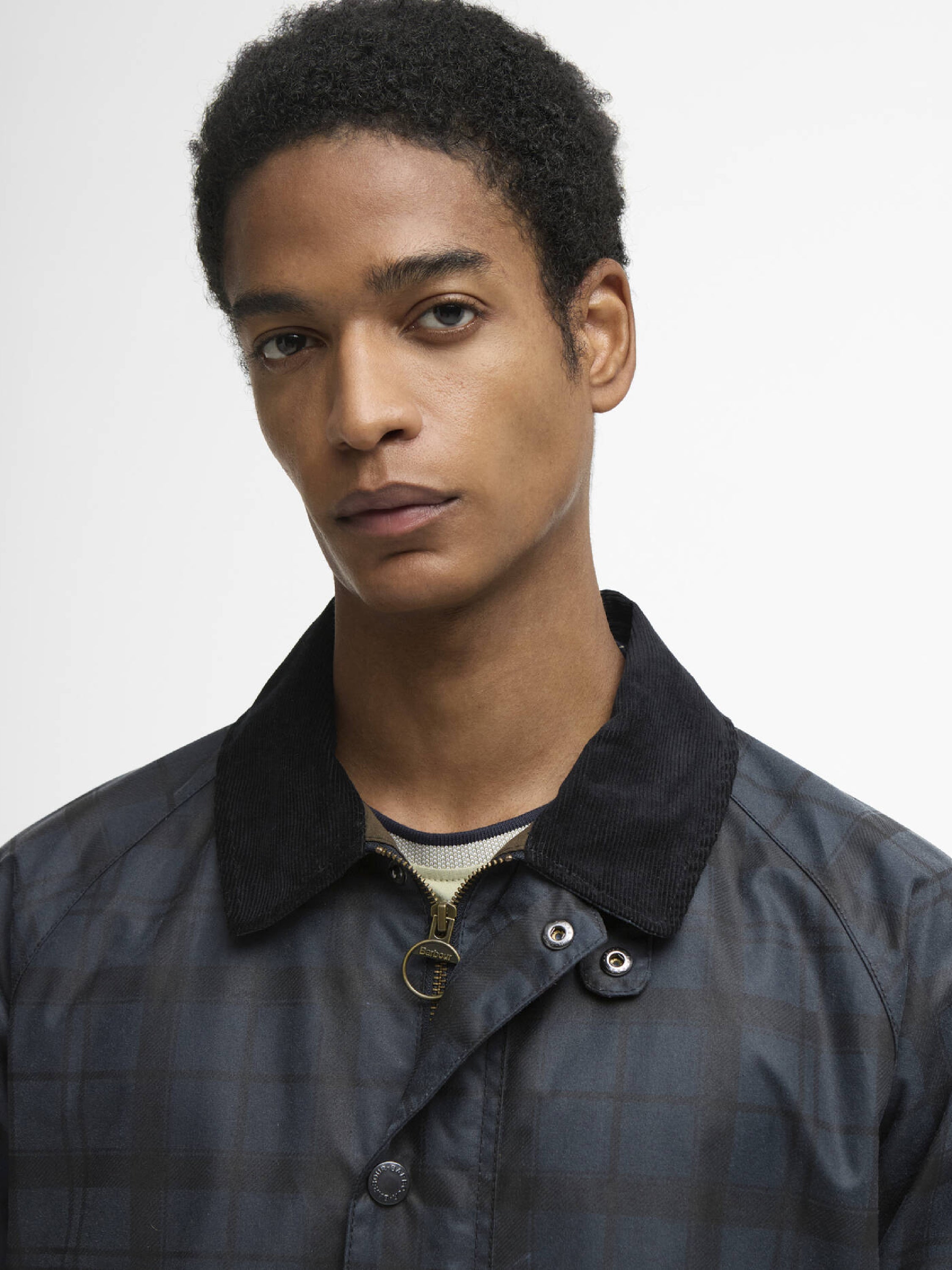 Tartan Ambleside Waxed Jacket Navy#Color_Navy