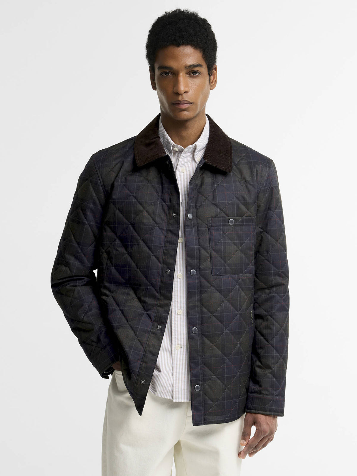 Tartan Shirt Quilted Jacket