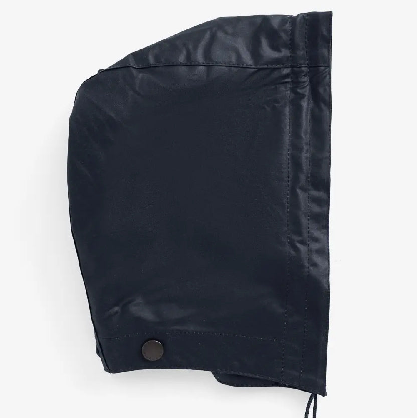 Waxed Cotton Plain Hood Navy#Color_Navy