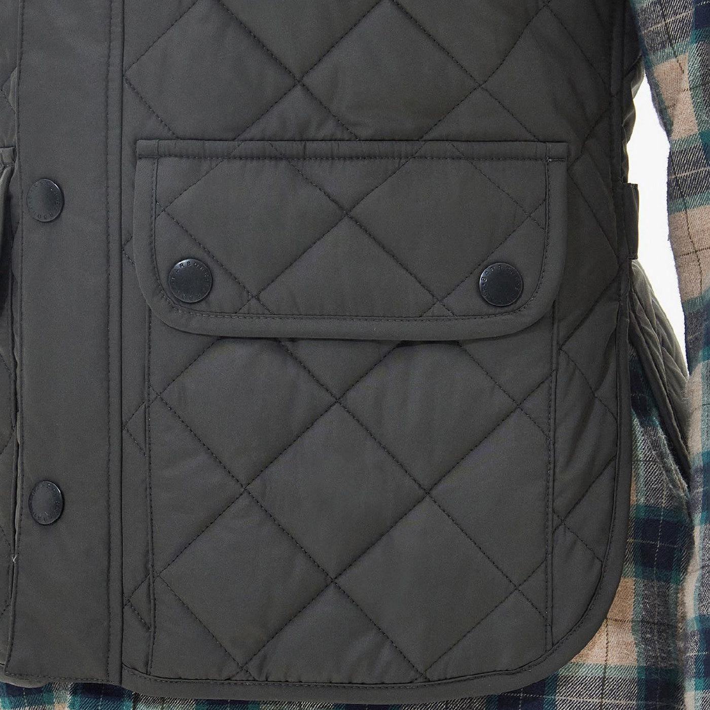 Barbour Lowerdale Gile Charcoa#Color_Charcoa