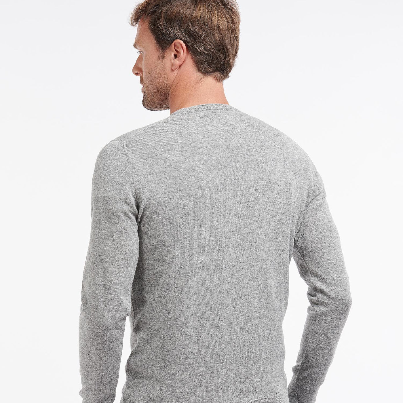 Barbour Ess Lwool Crew Grey#Color_Grey