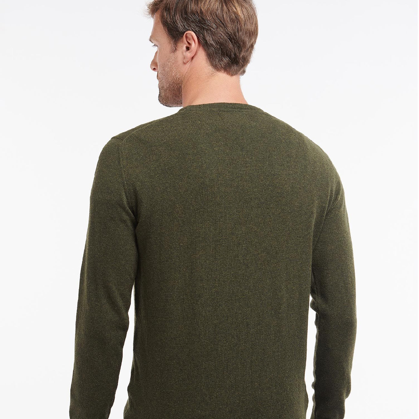 Barbour Ess Lwool Crew Seaweed#Color_Seaweed