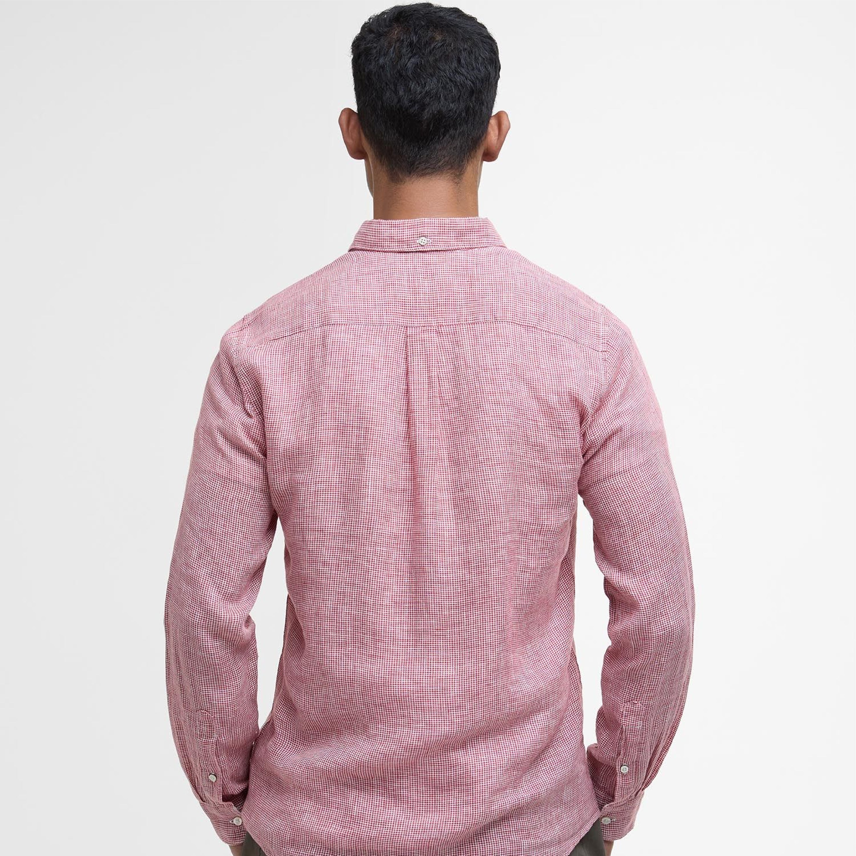 Linton Tailored Long-Sleeved Shirt Red Spice#Color_Red Spice