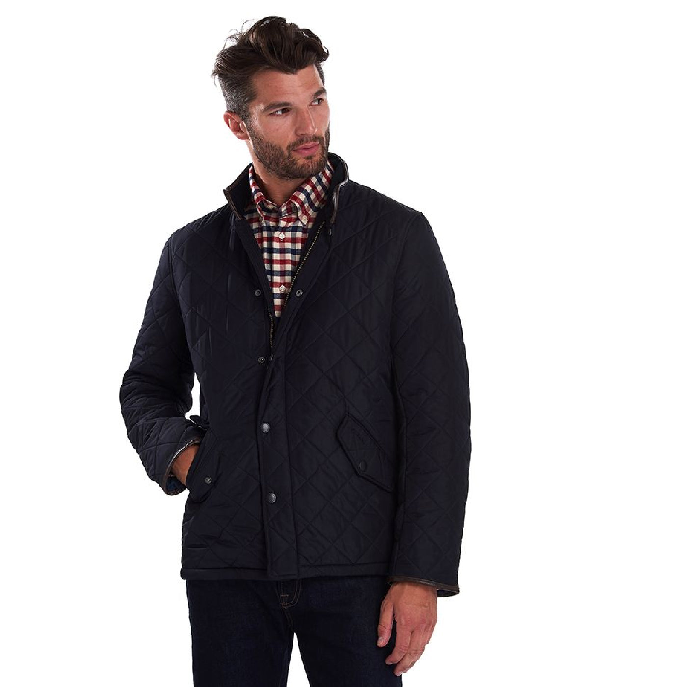 Barbour Powell Quilt Navy#Color_Navy
