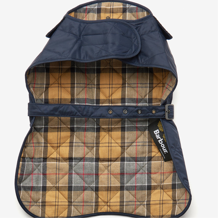 Quilted Dog Coat Navy#Color_Navy