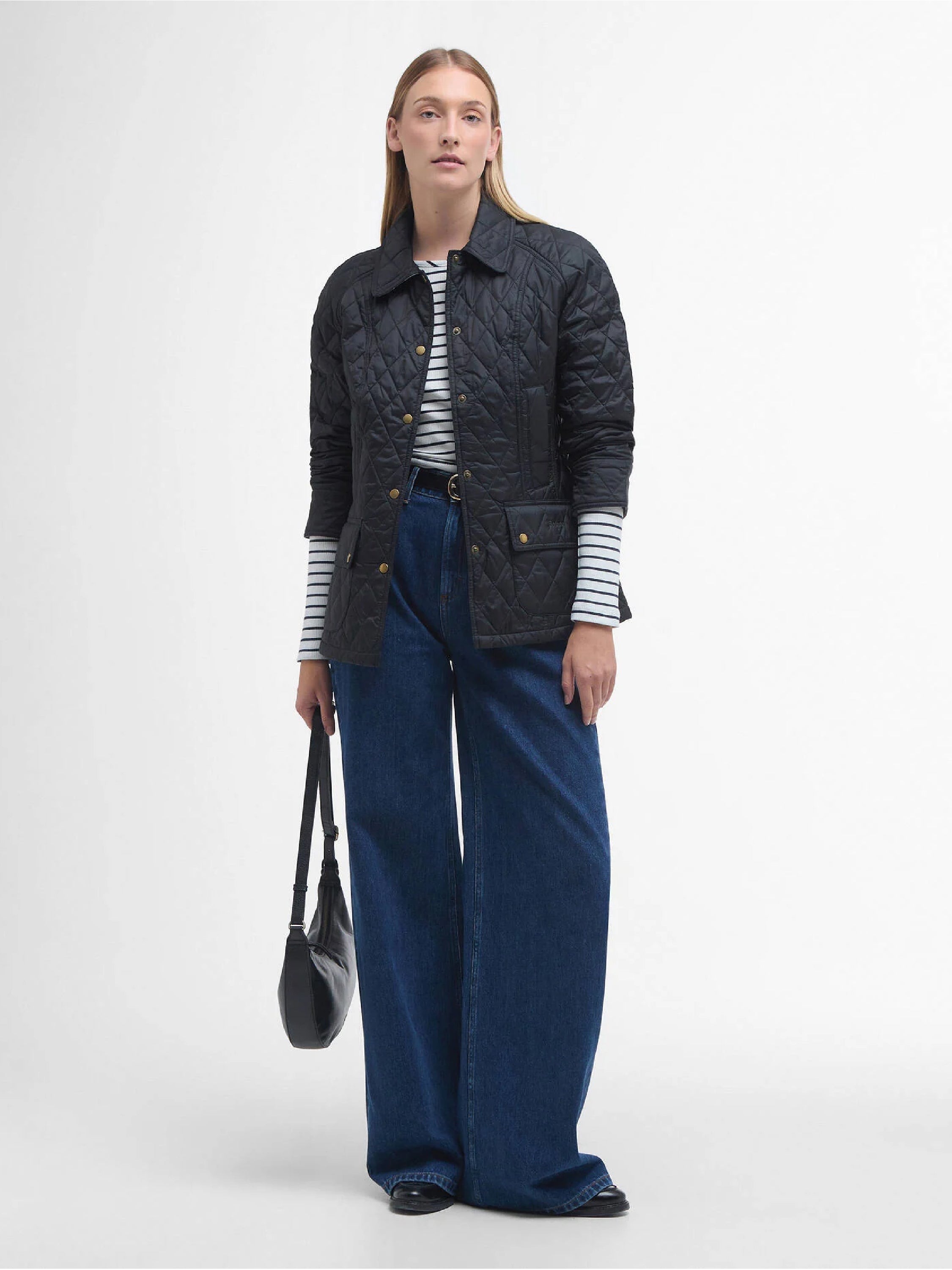 Barbour Beadnell Quilt Black#Color_Black