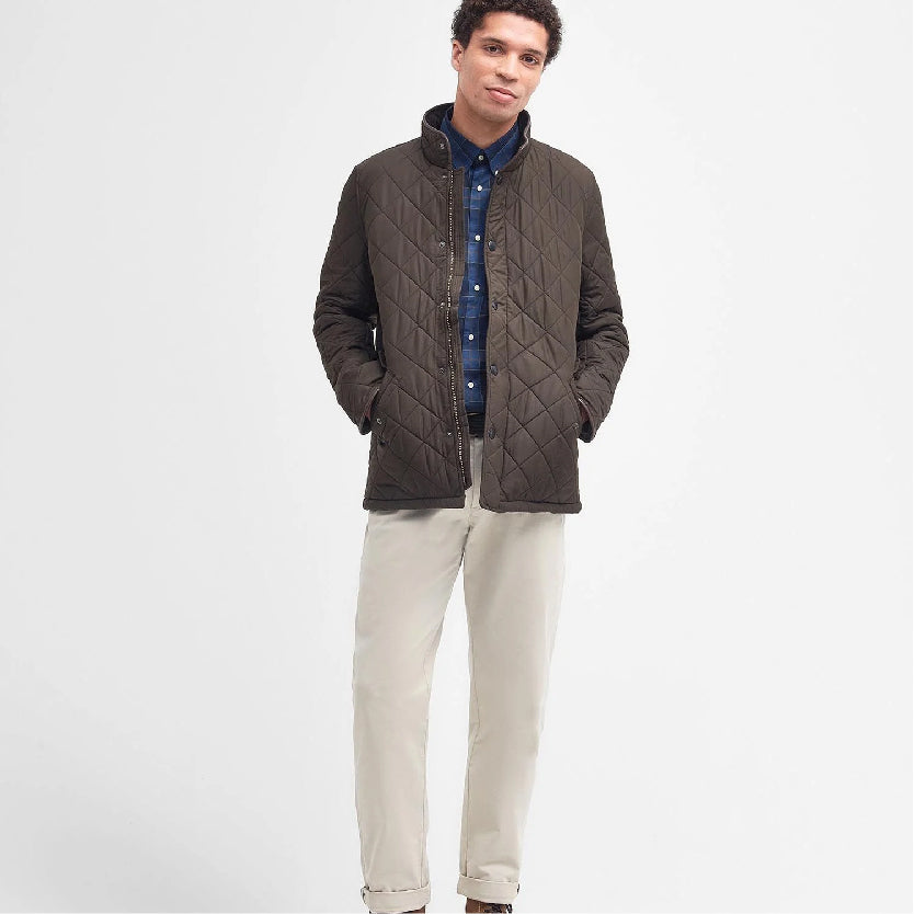 Barbour Powell Quilt Olive#Color_Olive