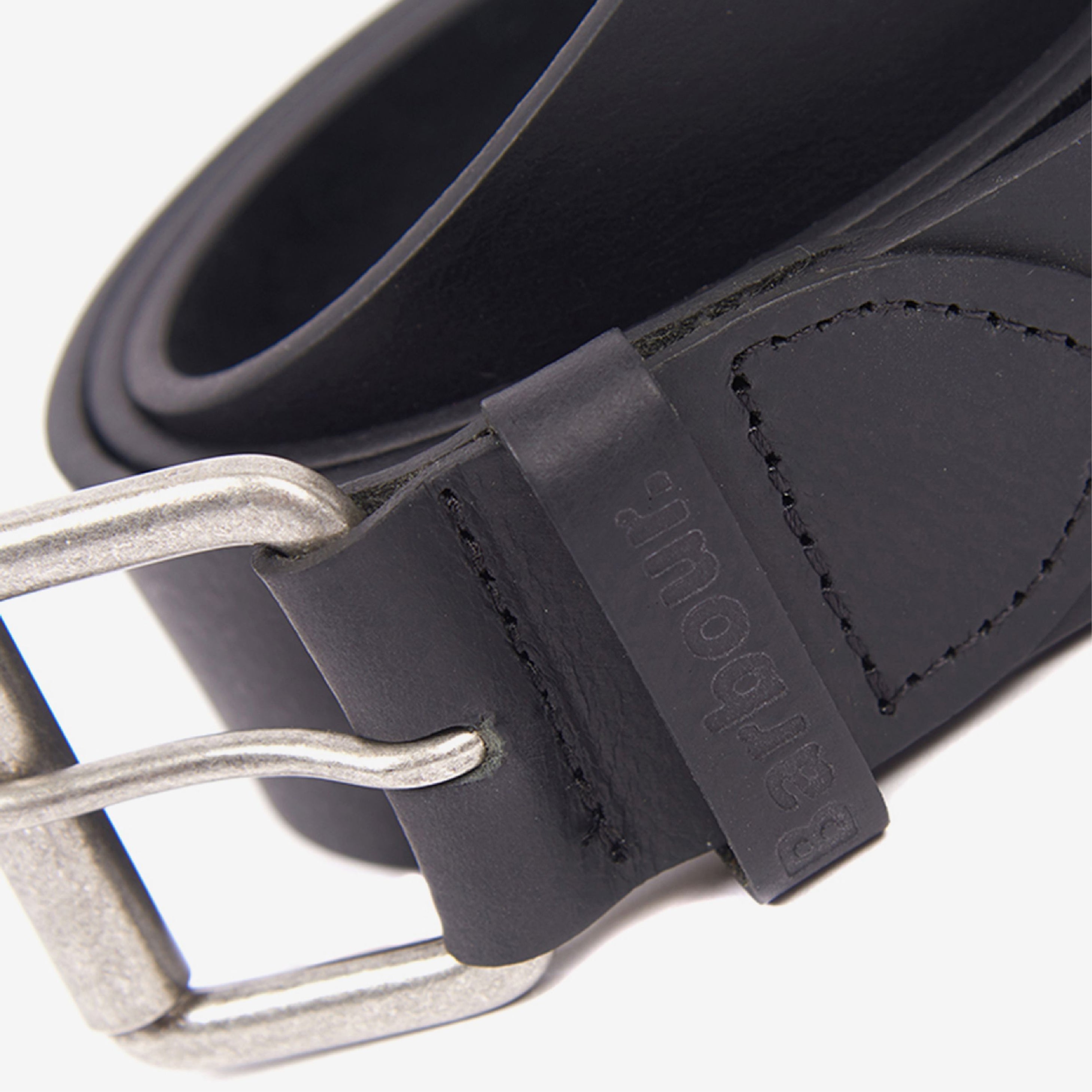 Matt Leather Belt Black#Color_Black