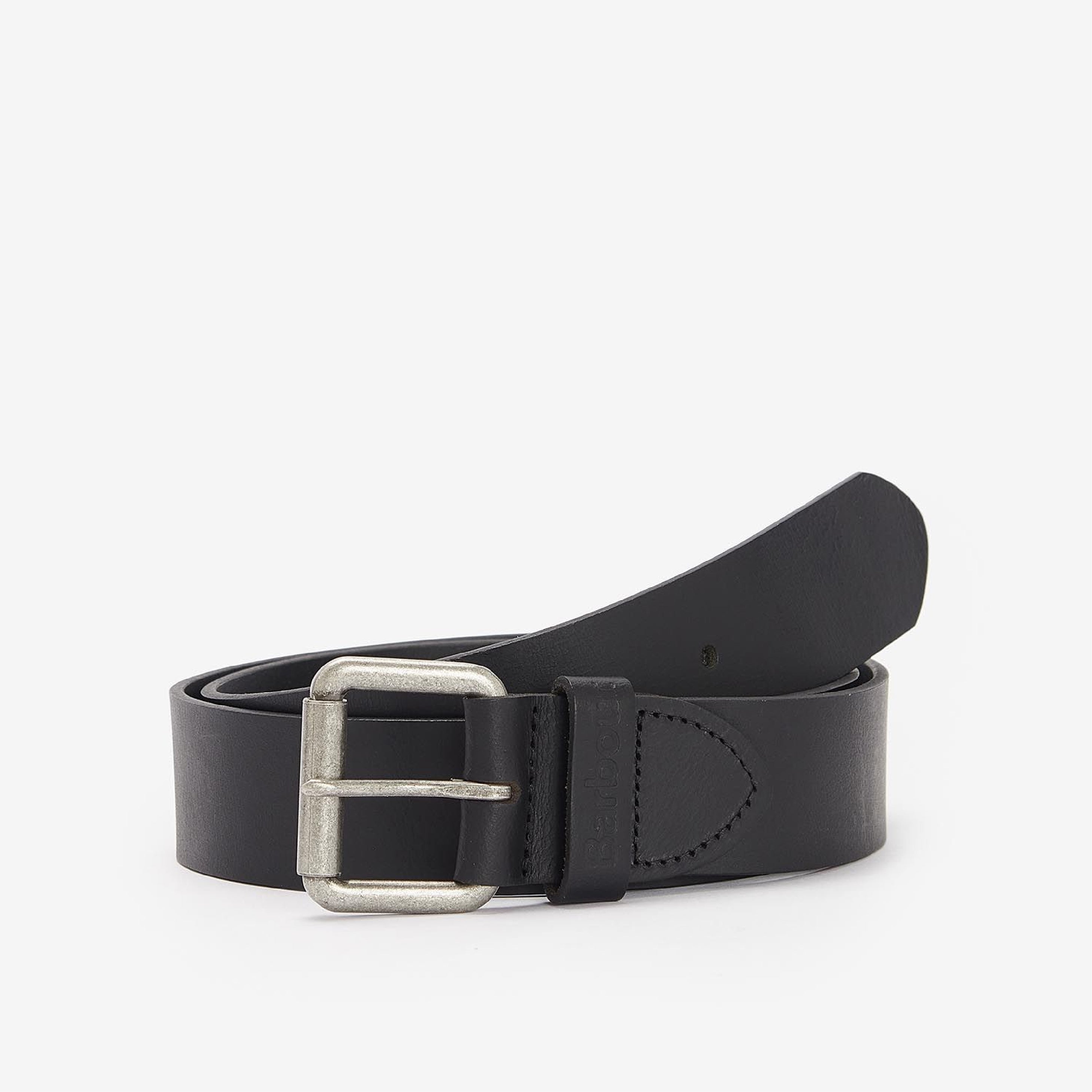 Matt Leather Belt Black#Color_Black