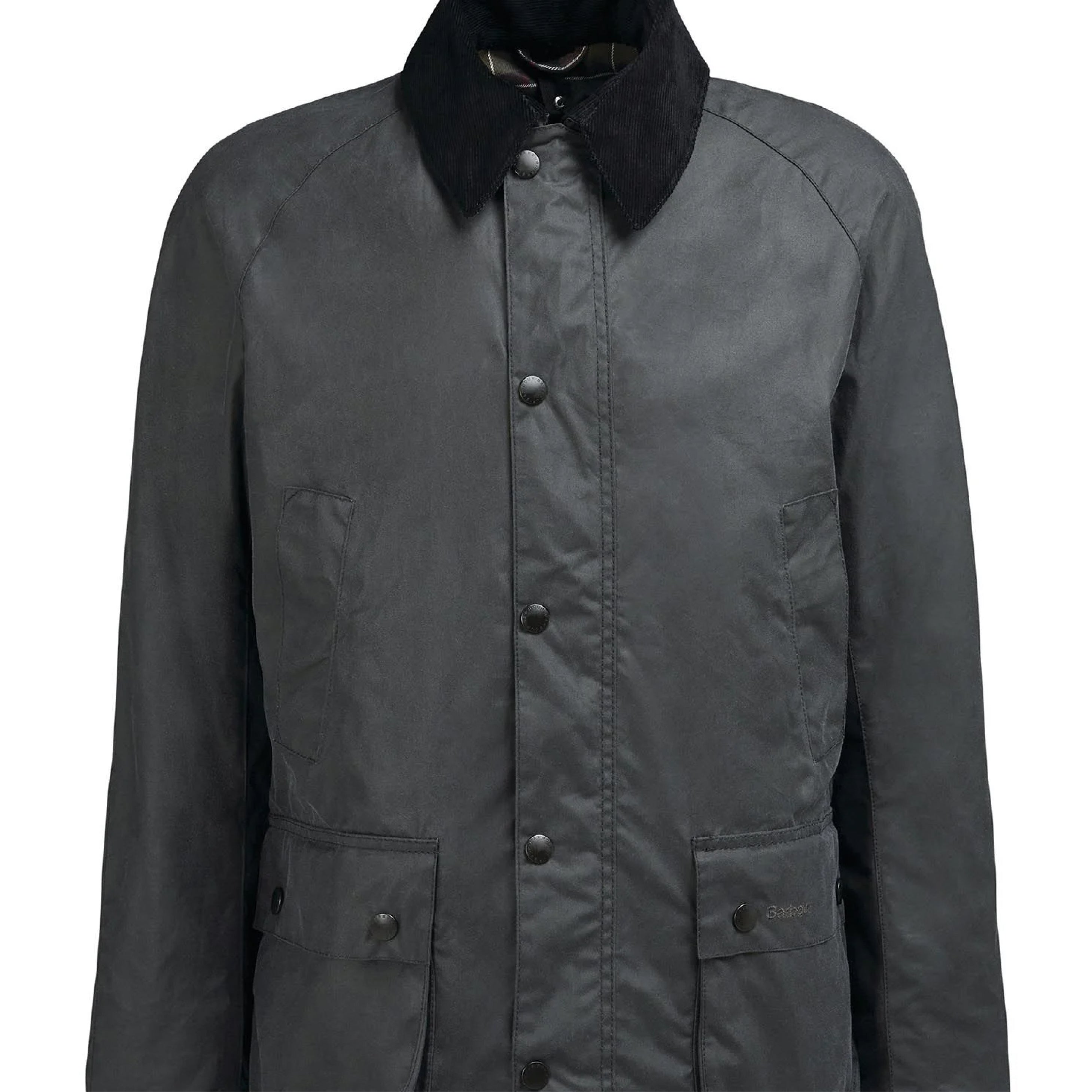 Barbour Ashby Wax Jacket Grey#Color_Grey