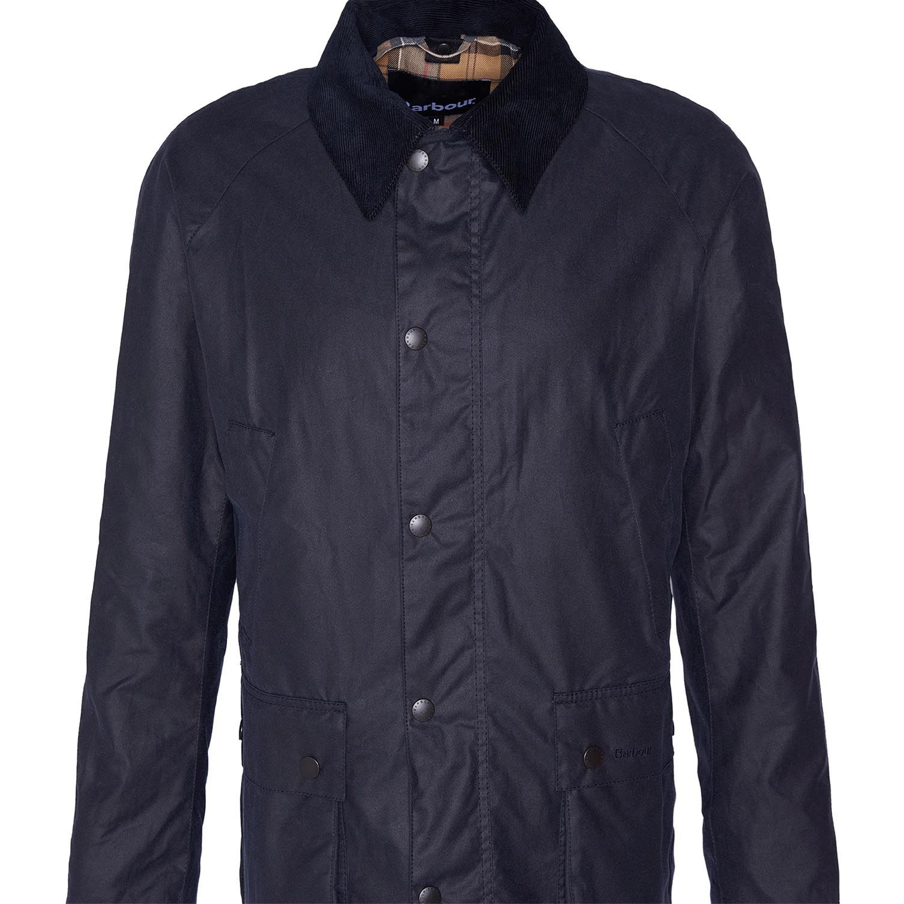 Barbour Ashby Wax Jacket Navy#Color_Navy