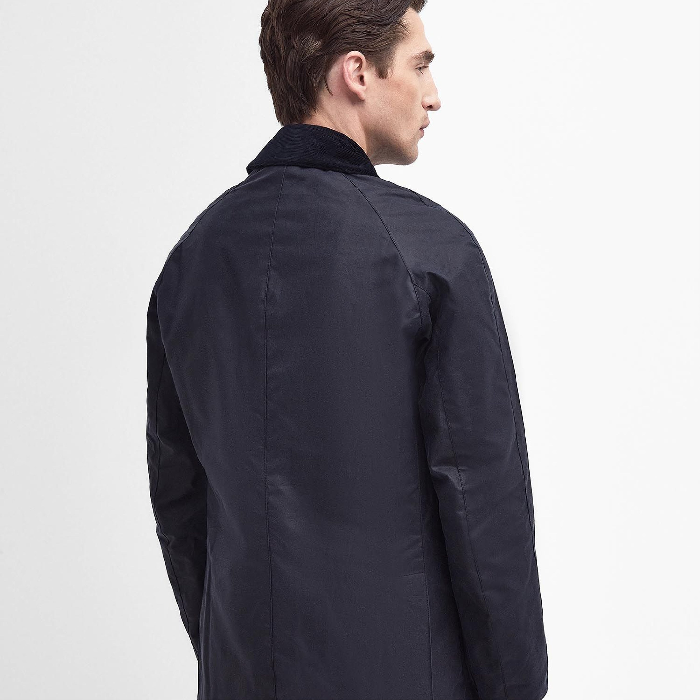 Barbour Ashby Wax Jacket Navy#Color_Navy