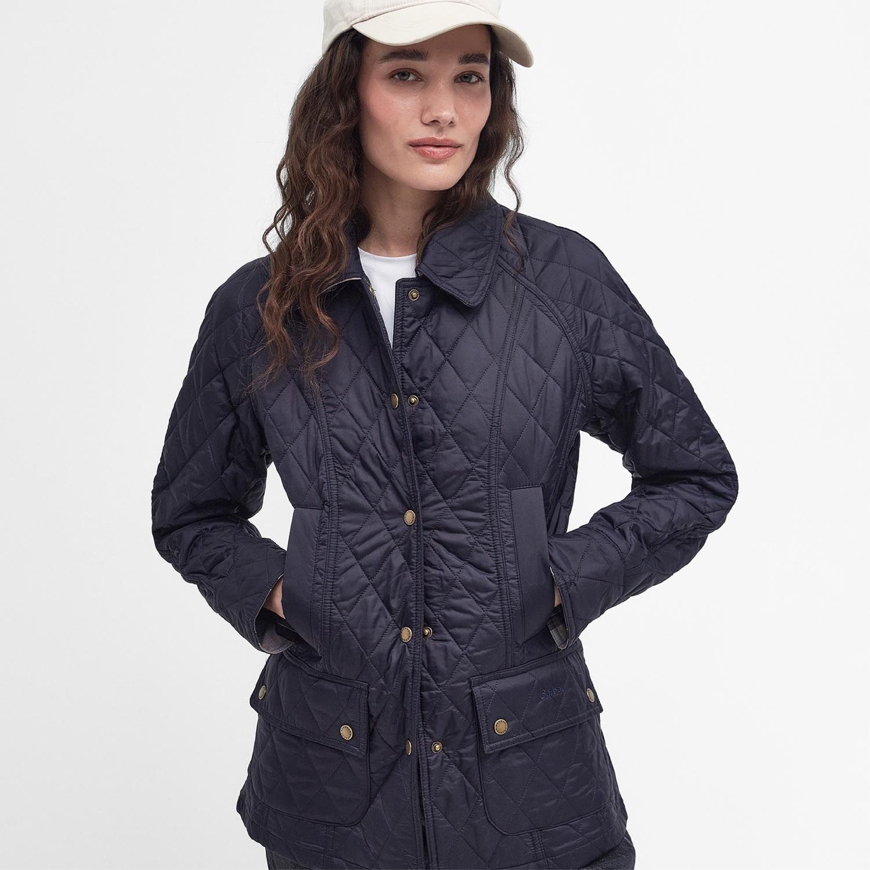 Barbour Beadnell Quilt Navy#Color_Navy