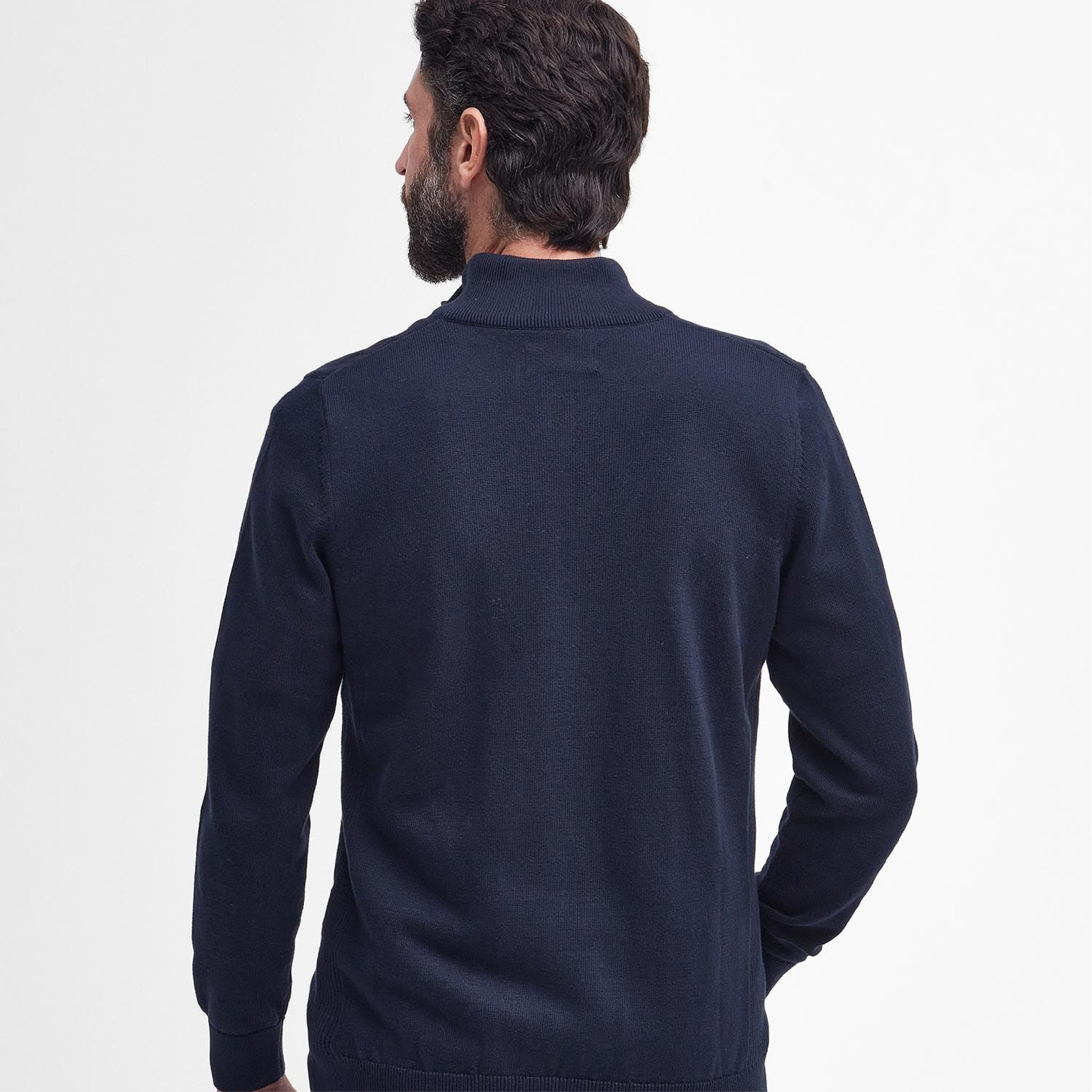 Cotton Half Zip Jumper Navy#Color_Navy