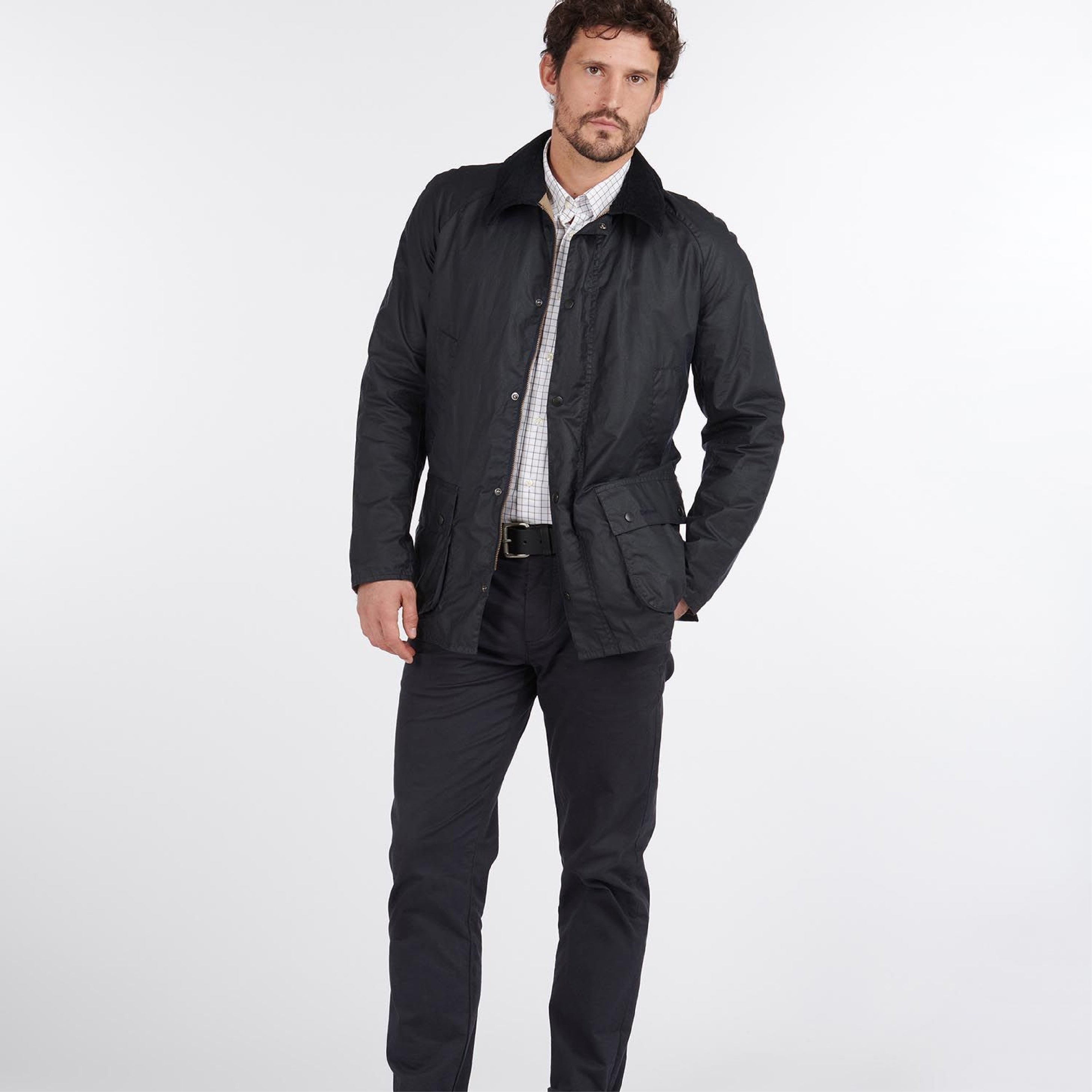 Lightweight Ashby Waxed Jacket Royal Navy#Color_Royal Navy