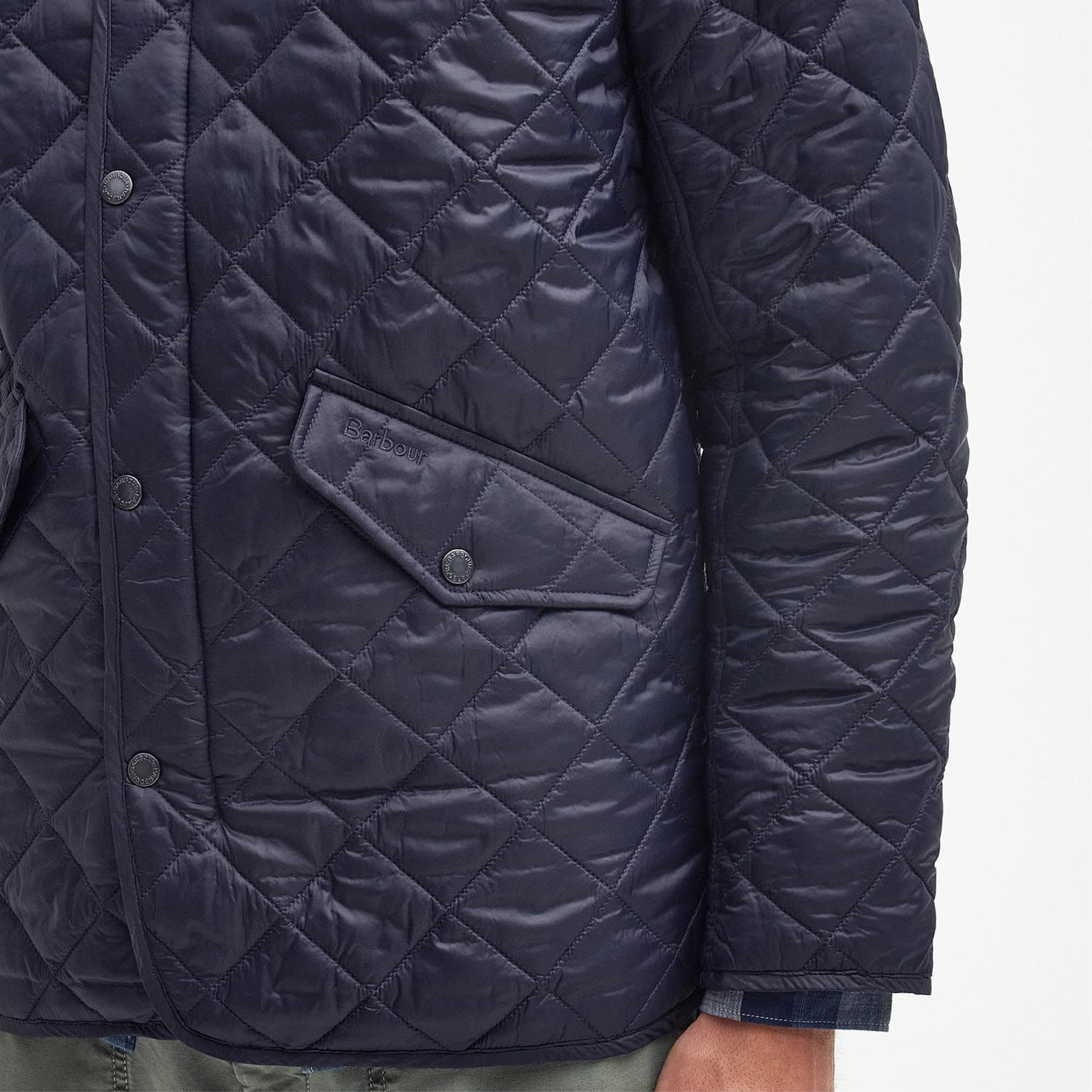 Barbour Modern Chelsea Qult Navy#Color_Navy