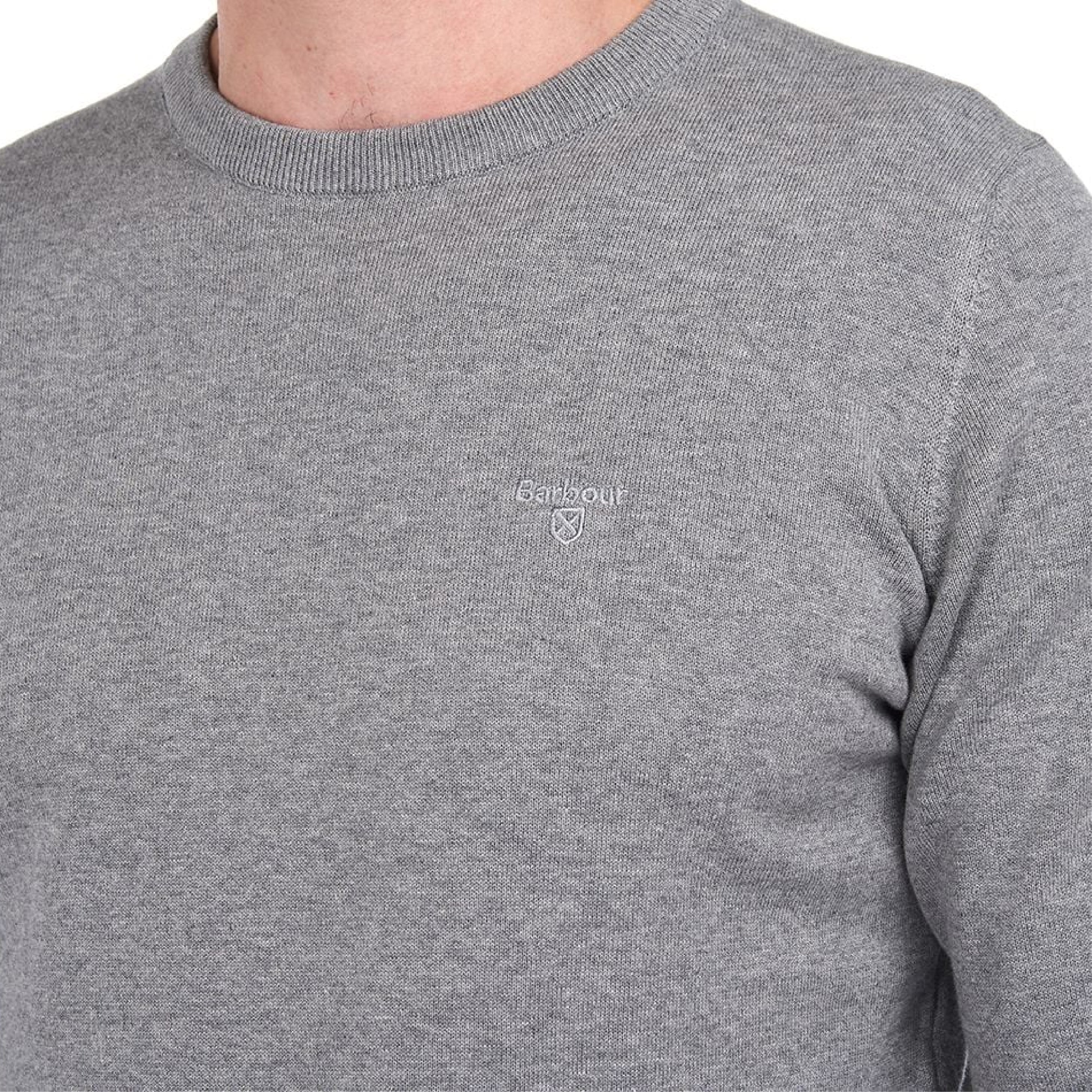 Pima Cotton Crew Neck Gray#Color_Gray
