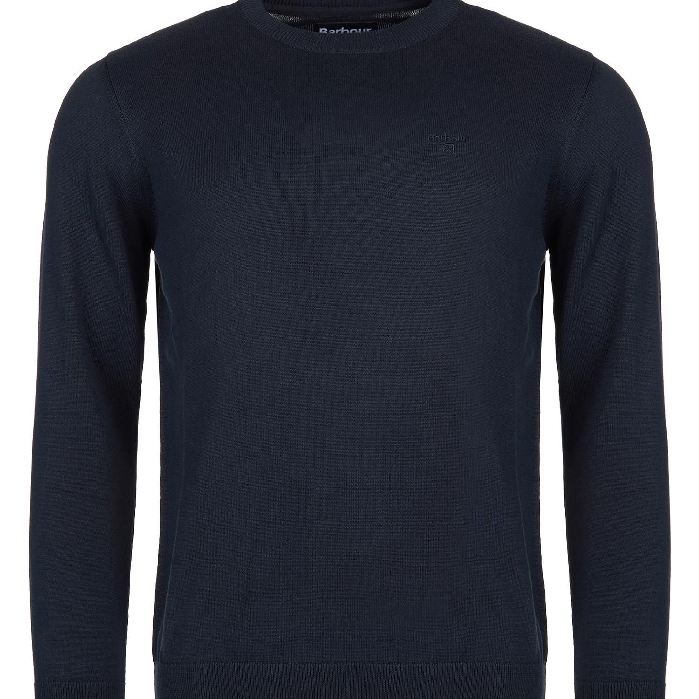 Pima Cotton Crew Neck Navy#Color_Navy
