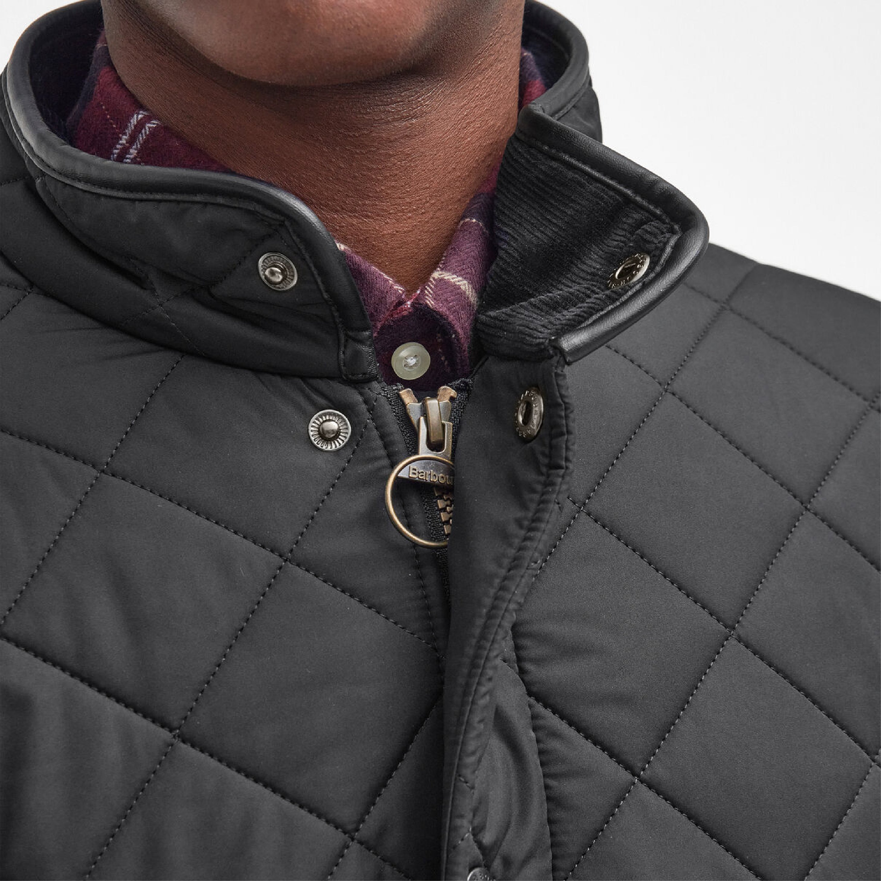 Barbour Powell Quilt Black#Color_Black
