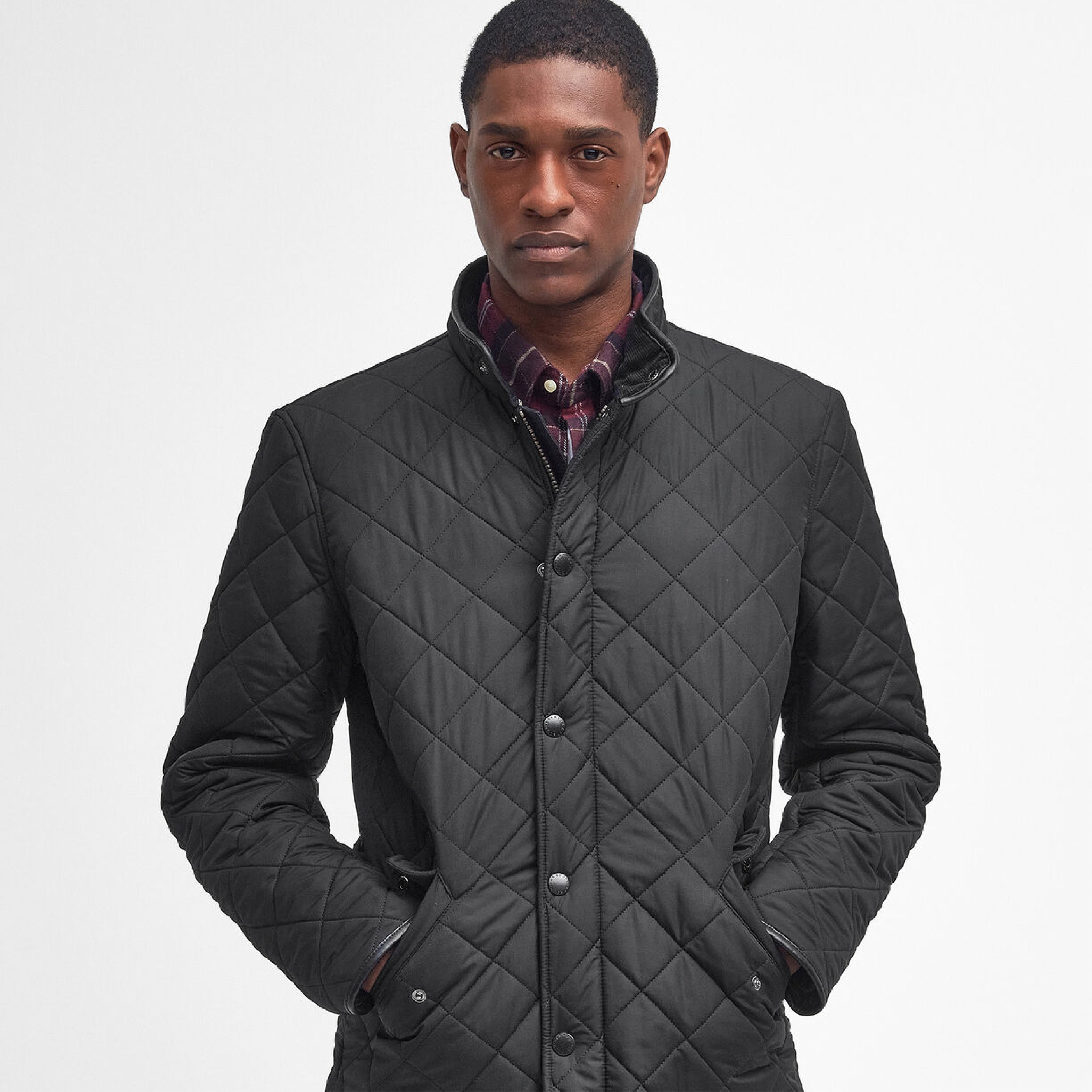 Barbour Powell Quilt Black#Color_Black