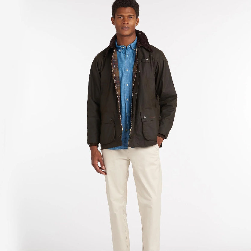 Classic Bedale® Wax Jacket Olive#Color_Olive