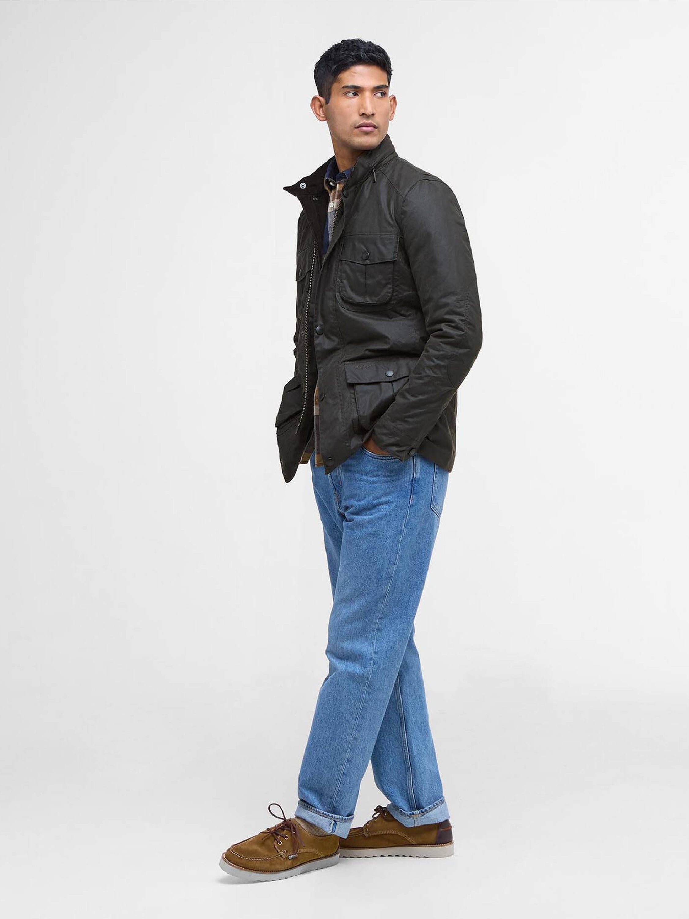 Corbridge Waxed Jacket Olive#Color_Olive
