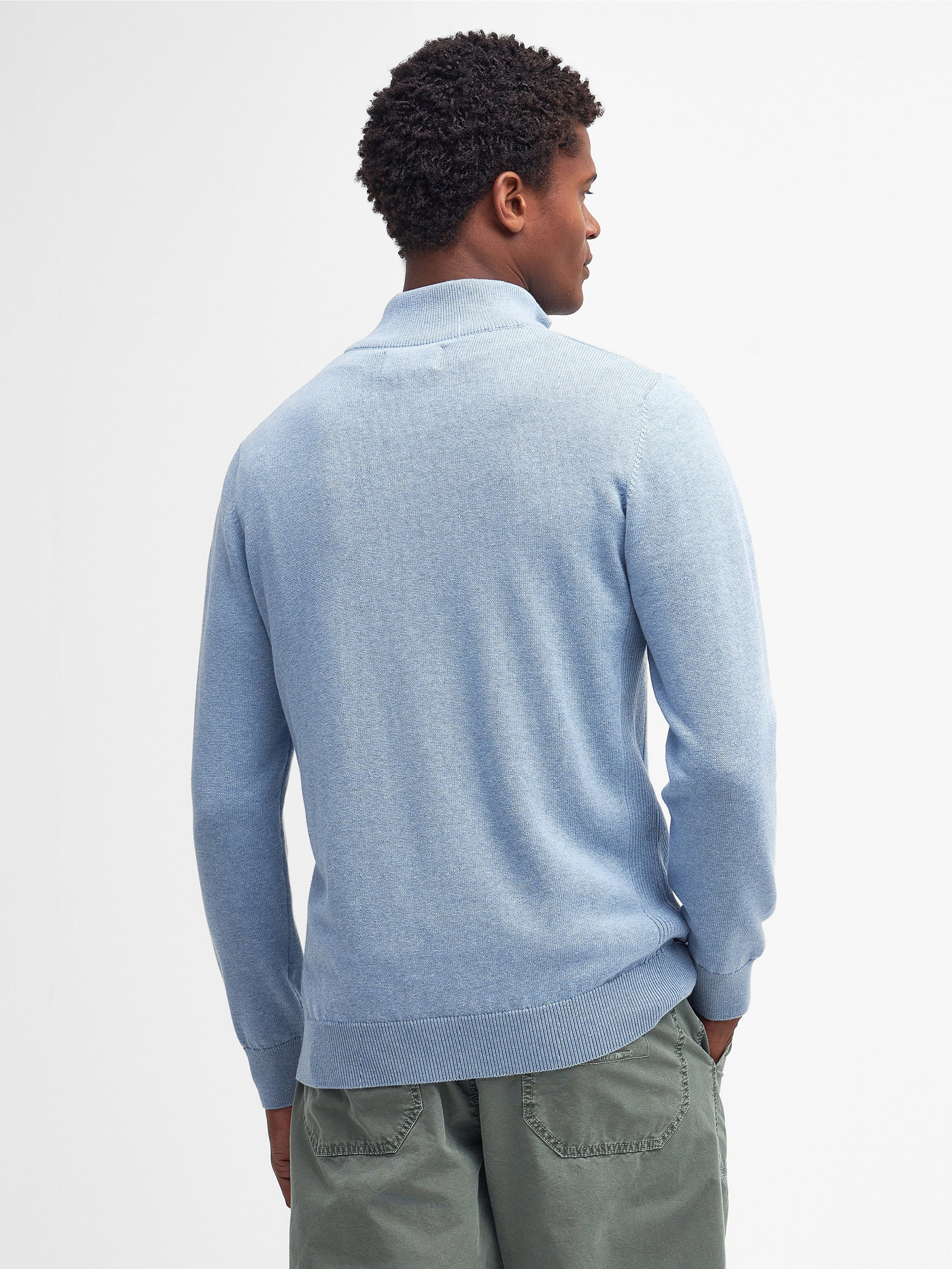 Cotton Quarter-Zip Jumper
