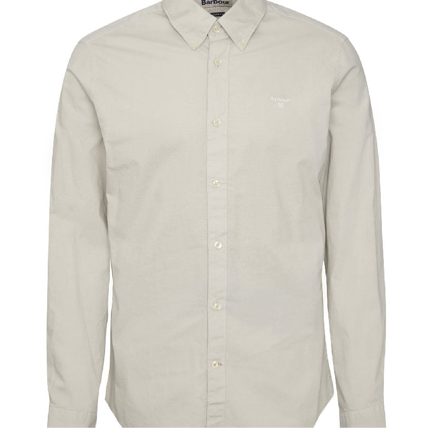 Garment Dyed Tailored Long-Sleeved Shirt Oatmel#Color_Oatmel