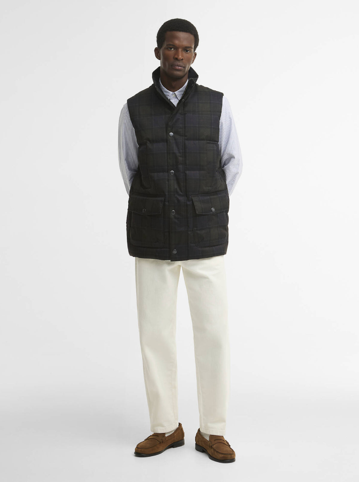 Lonnen Tartan Puffer Gilet
