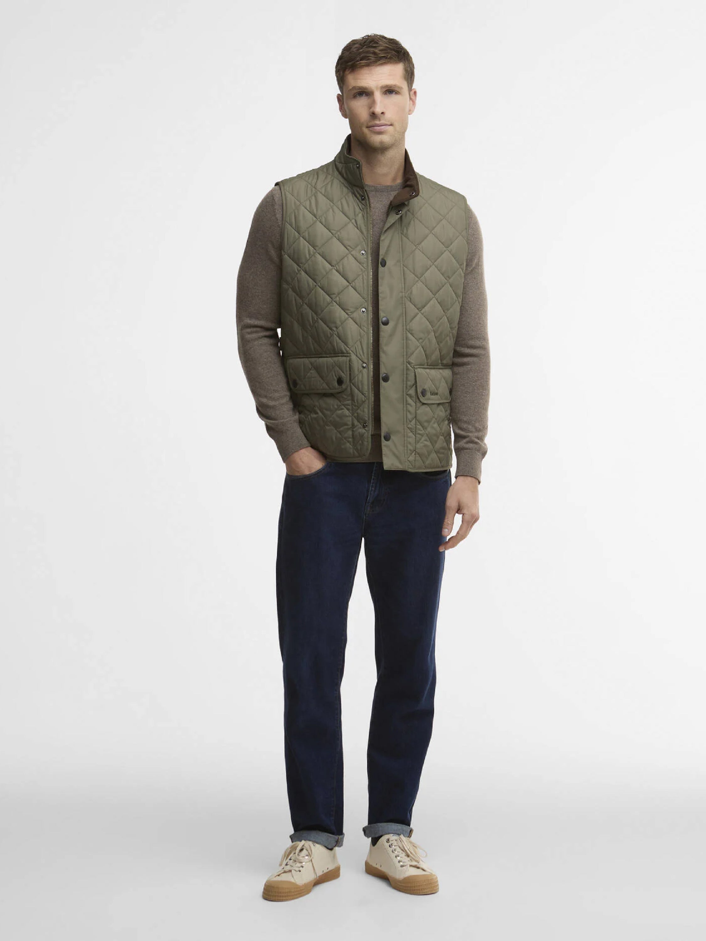 Barbour Lowerdale Gile Dusty Olive#Color_Dusty Olive