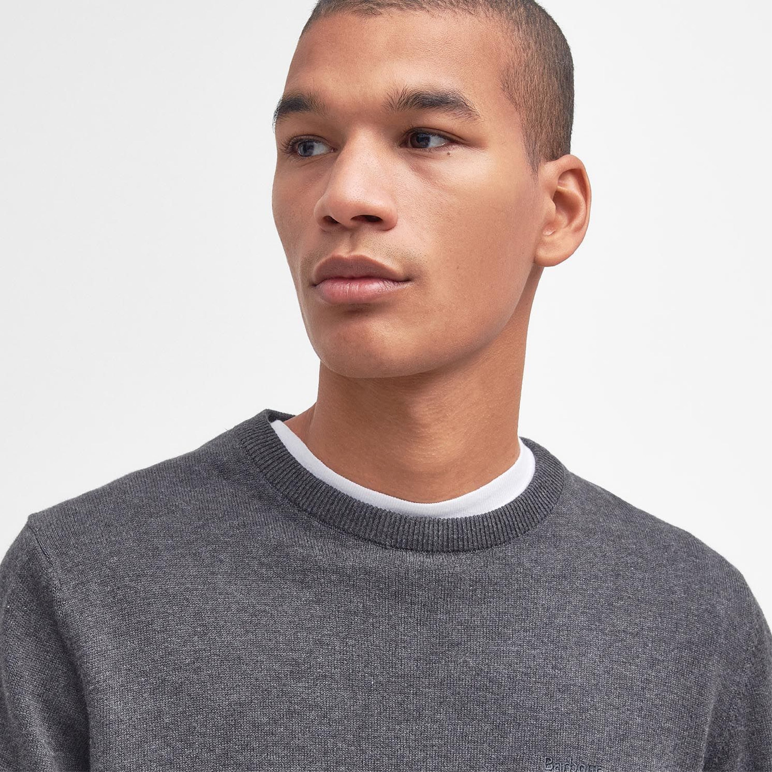 Pima Cotton Crew Neck charcoa#Color_charcoa