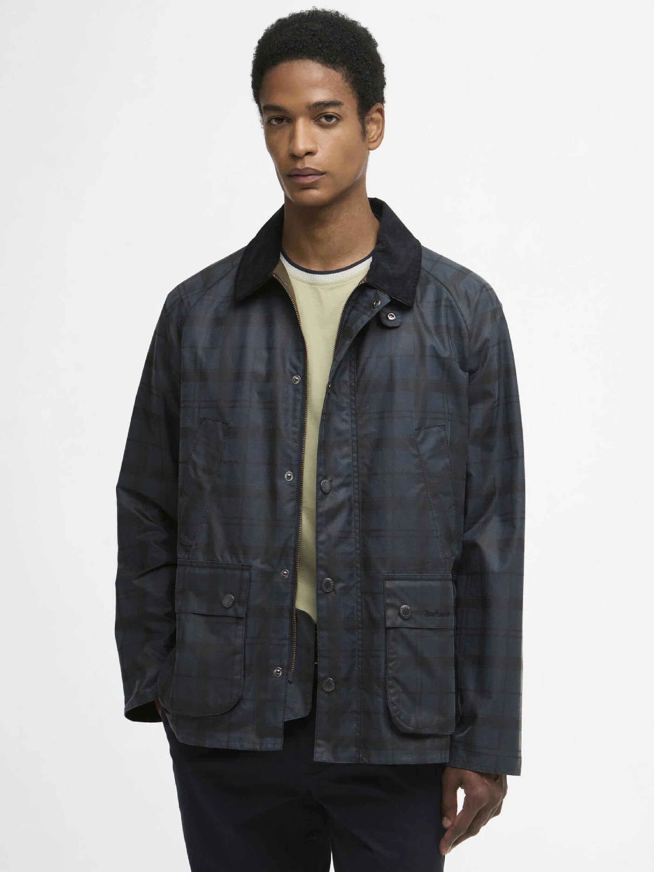 Tartan Ambleside Waxed Jacket Navy#Color_Navy