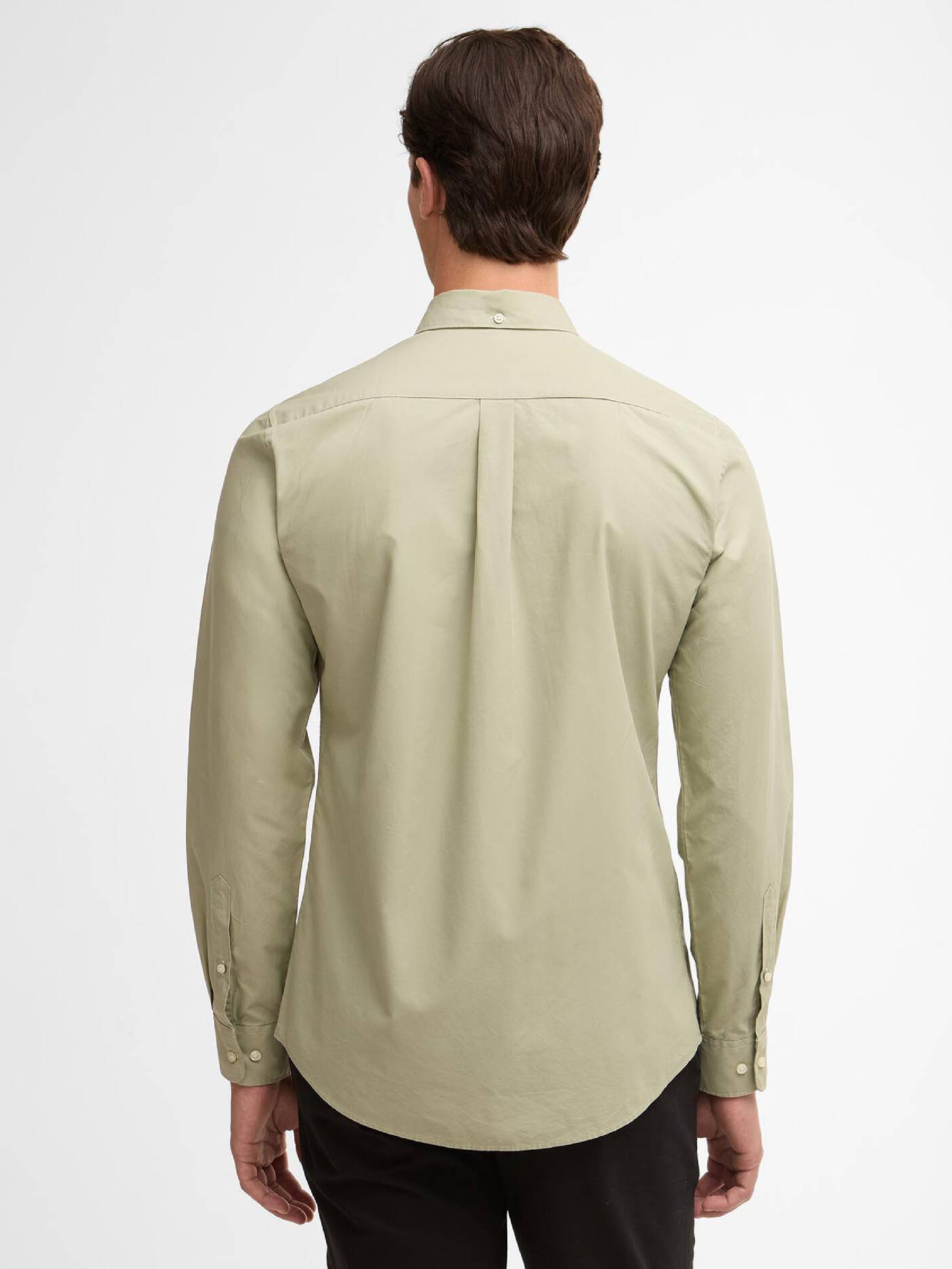 Treeport Long-Sleeved Tailored Shirt Sea Green#Color_Sea Green