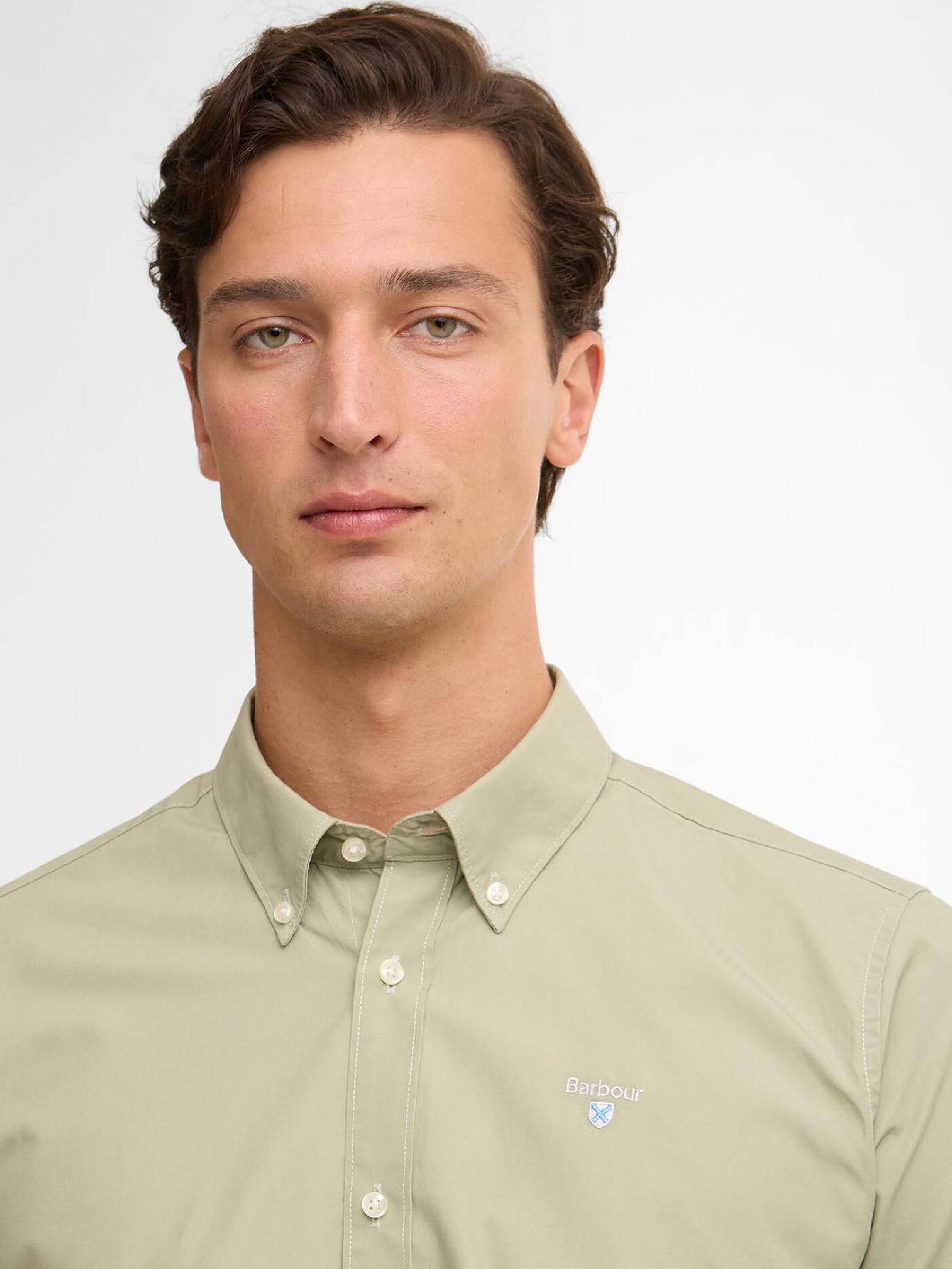 Treeport Long-Sleeved Tailored Shirt Sea Green#Color_Sea Green