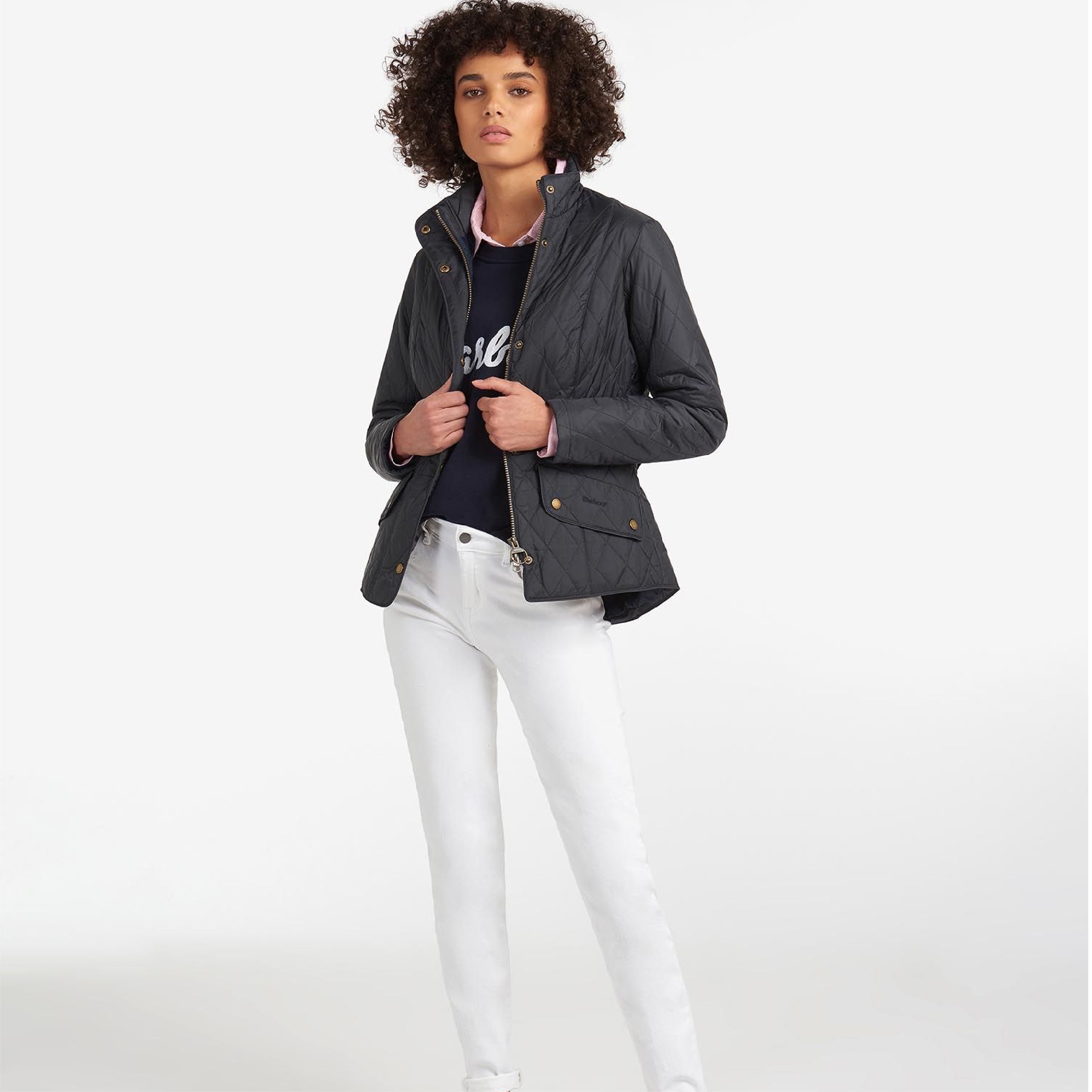 Flyweight Cavalry Quilted Jacket Navy#Color_Navy