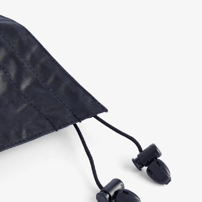 Waxed Cotton Plain Hood Navy#Color_Navy