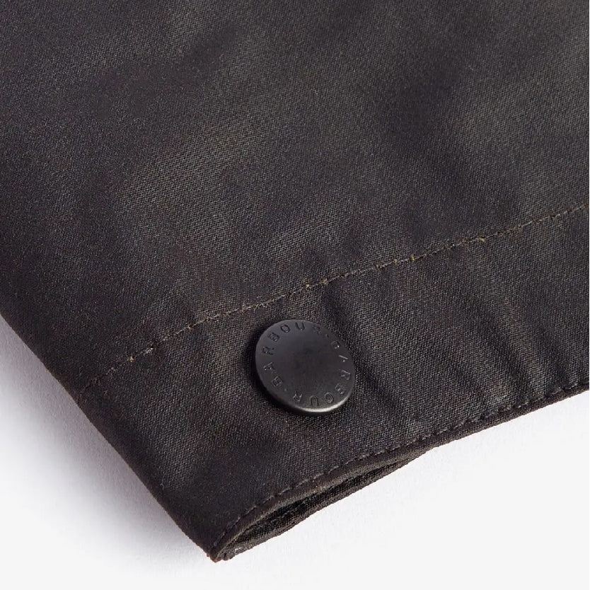 Waxed Cotton Plain Hood Olive#Color_Olive