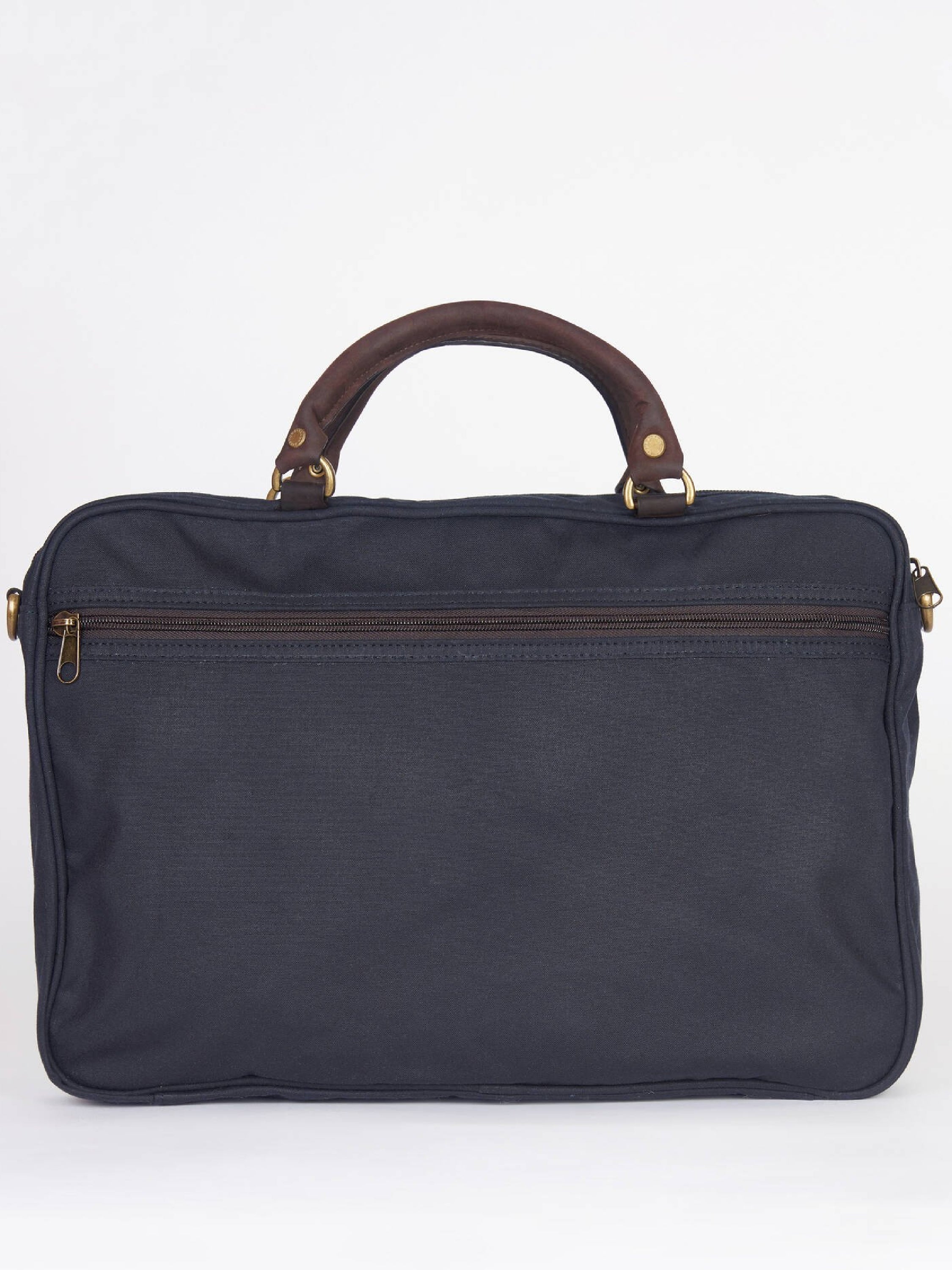 Maletín Barbour de cuero encerado Navy#Color_Navy